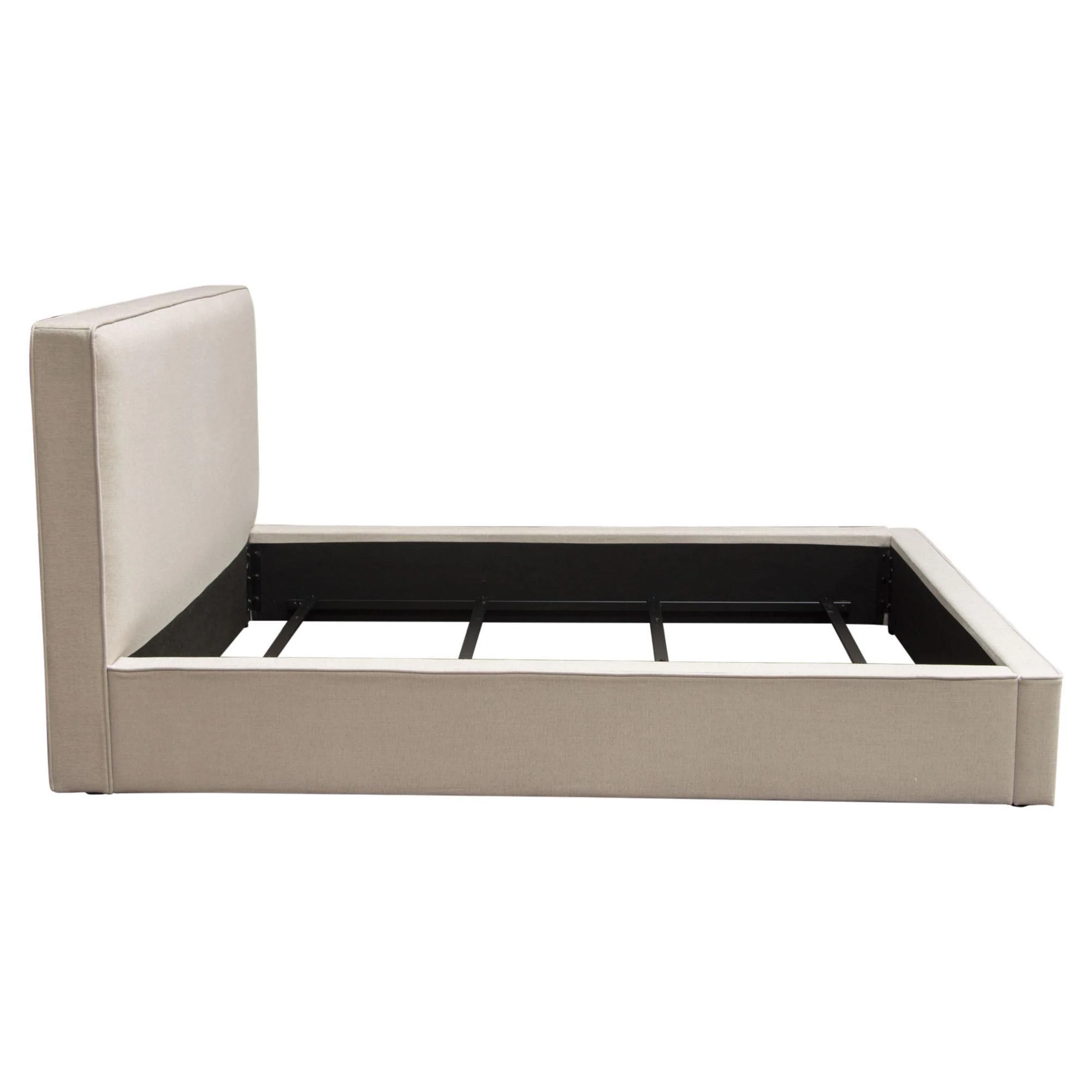 Cloud 43" Low Profile Eastern King Bed in Sand Fabric by Diamond Sofa - Image 6