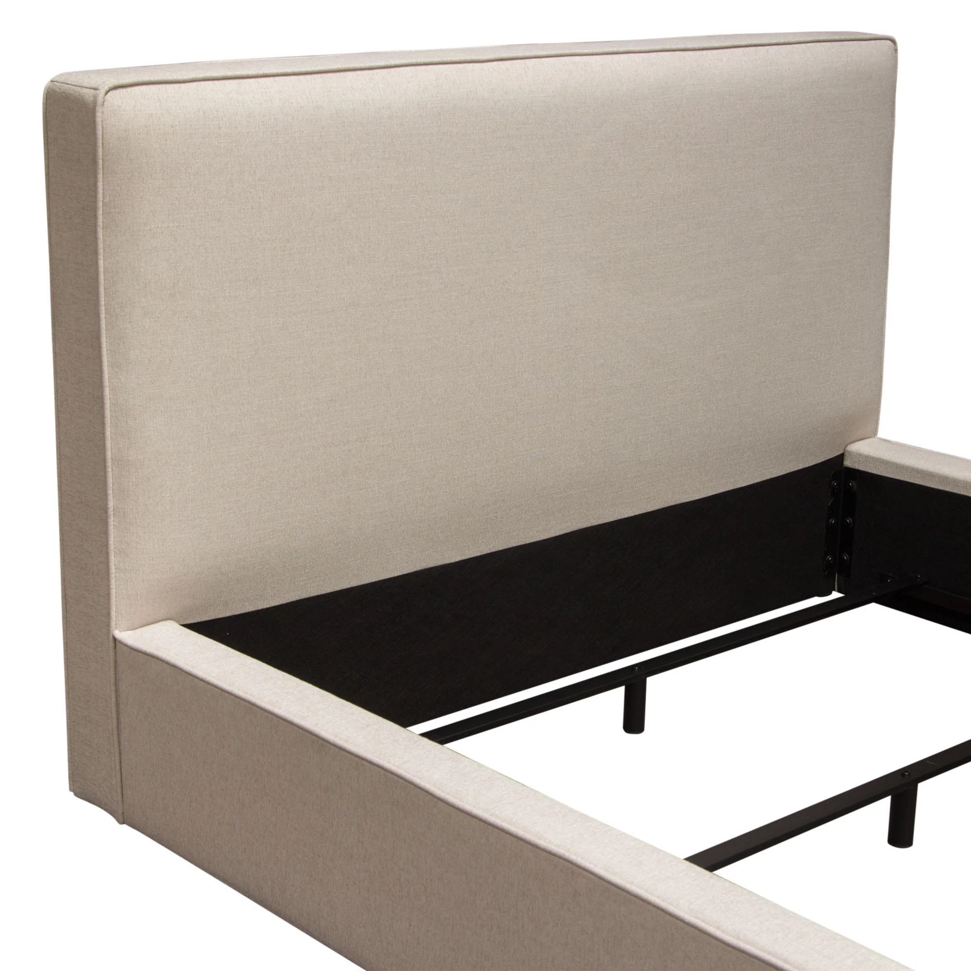 Cloud 43" Low Profile Queen Bed in Sand Fabric by Diamond Sofa - Image 7
