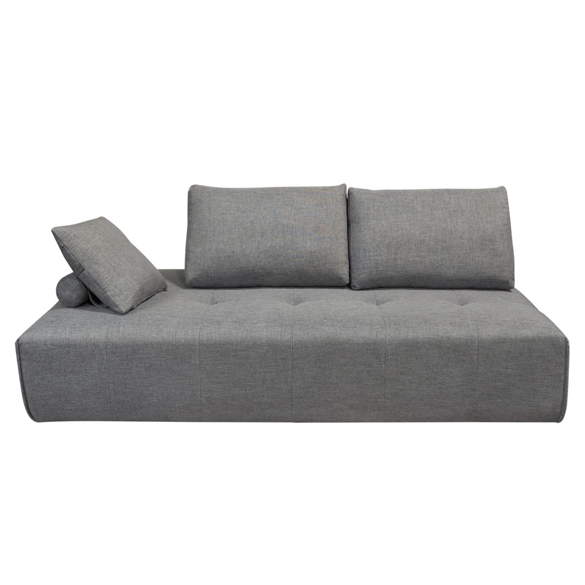 Cloud Lounge Seating Platform with Moveable Backrest Supports in Space Grey Fabric by Diamond Sofa - Image 4