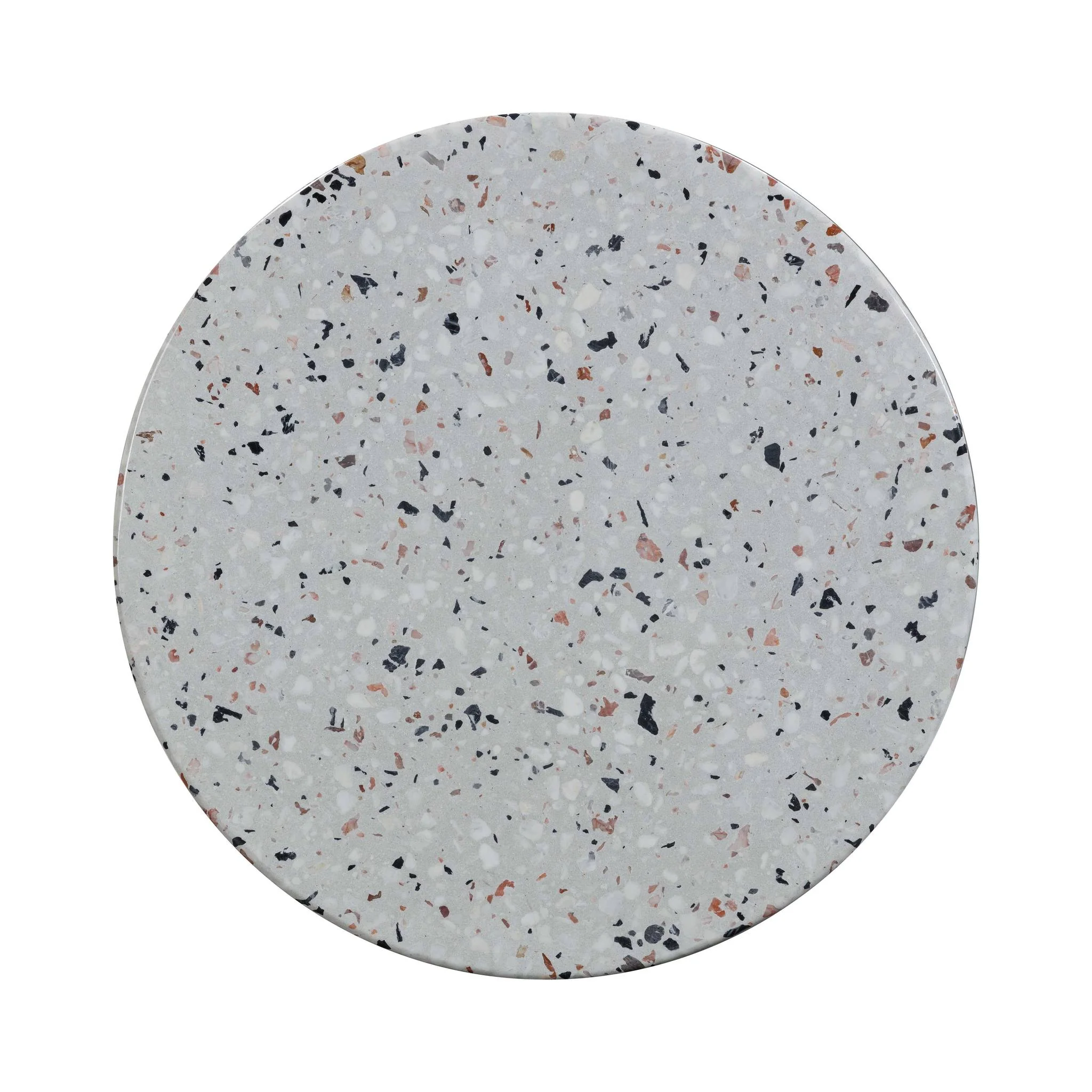 Clover Faux Terrazzo Indoor / Outdoor Round Side Table - Image 6