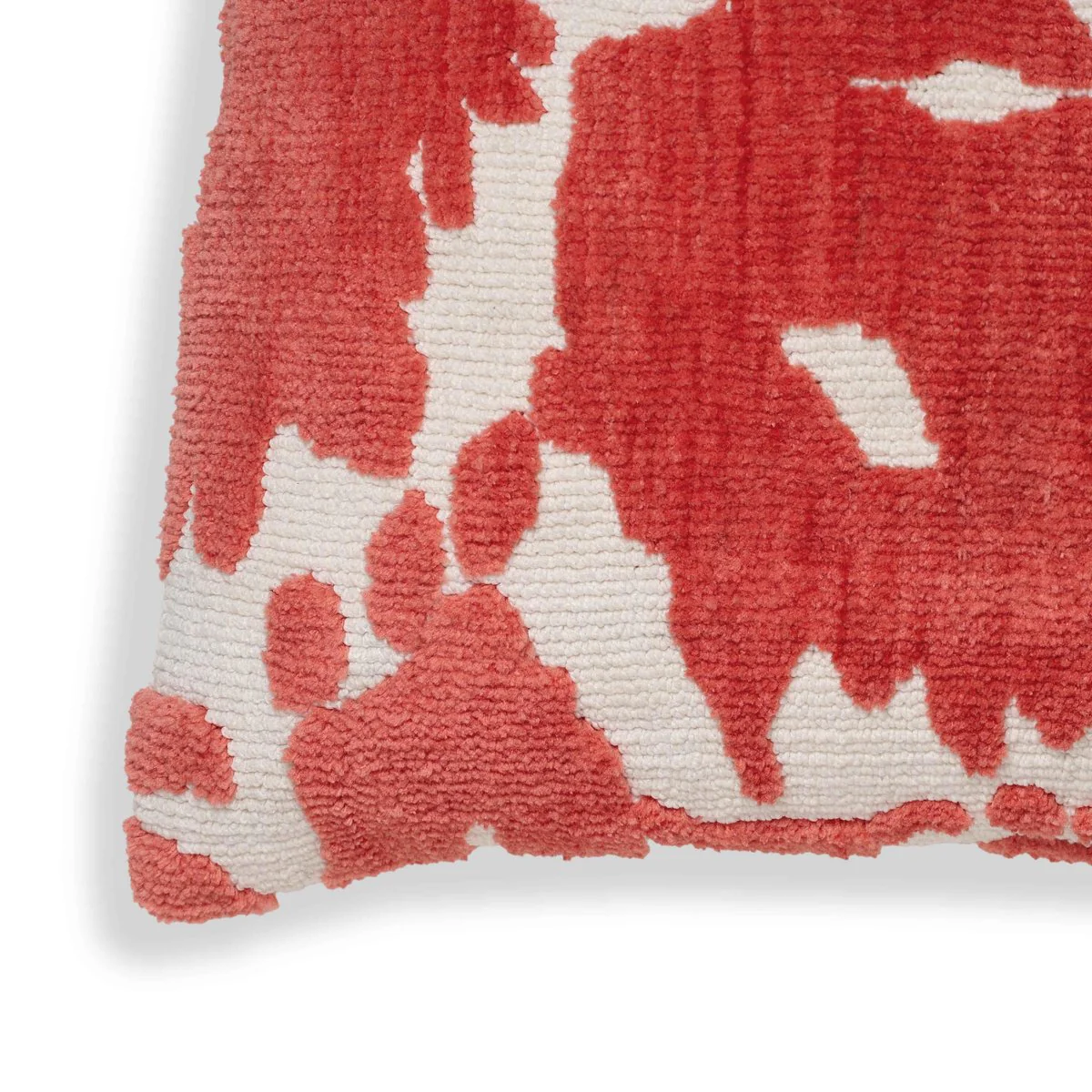 Coast Coral Pink Tufted 26" Square Pillow - Image 3