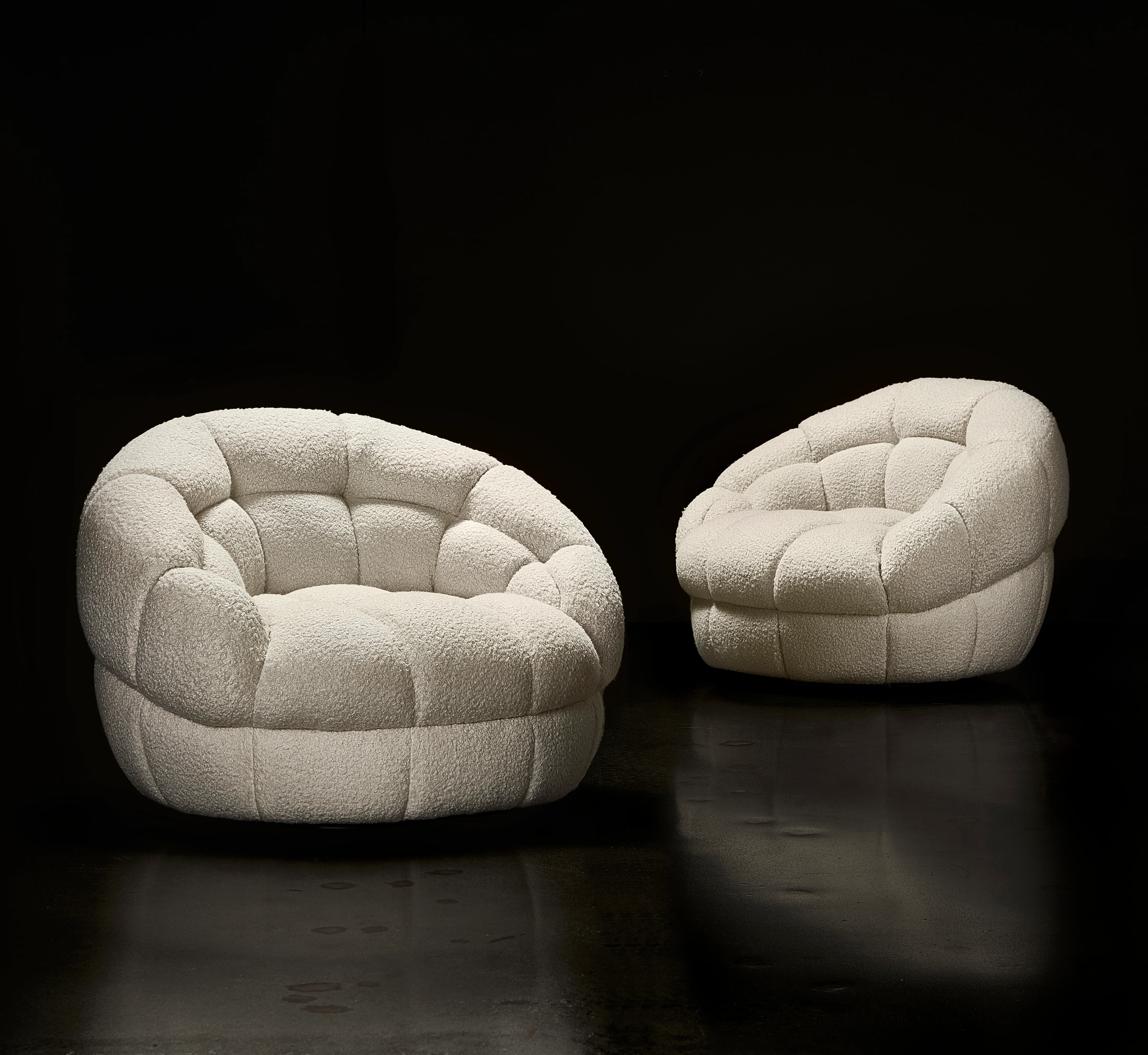 Coco Fabric Swivel Chair - Image 6