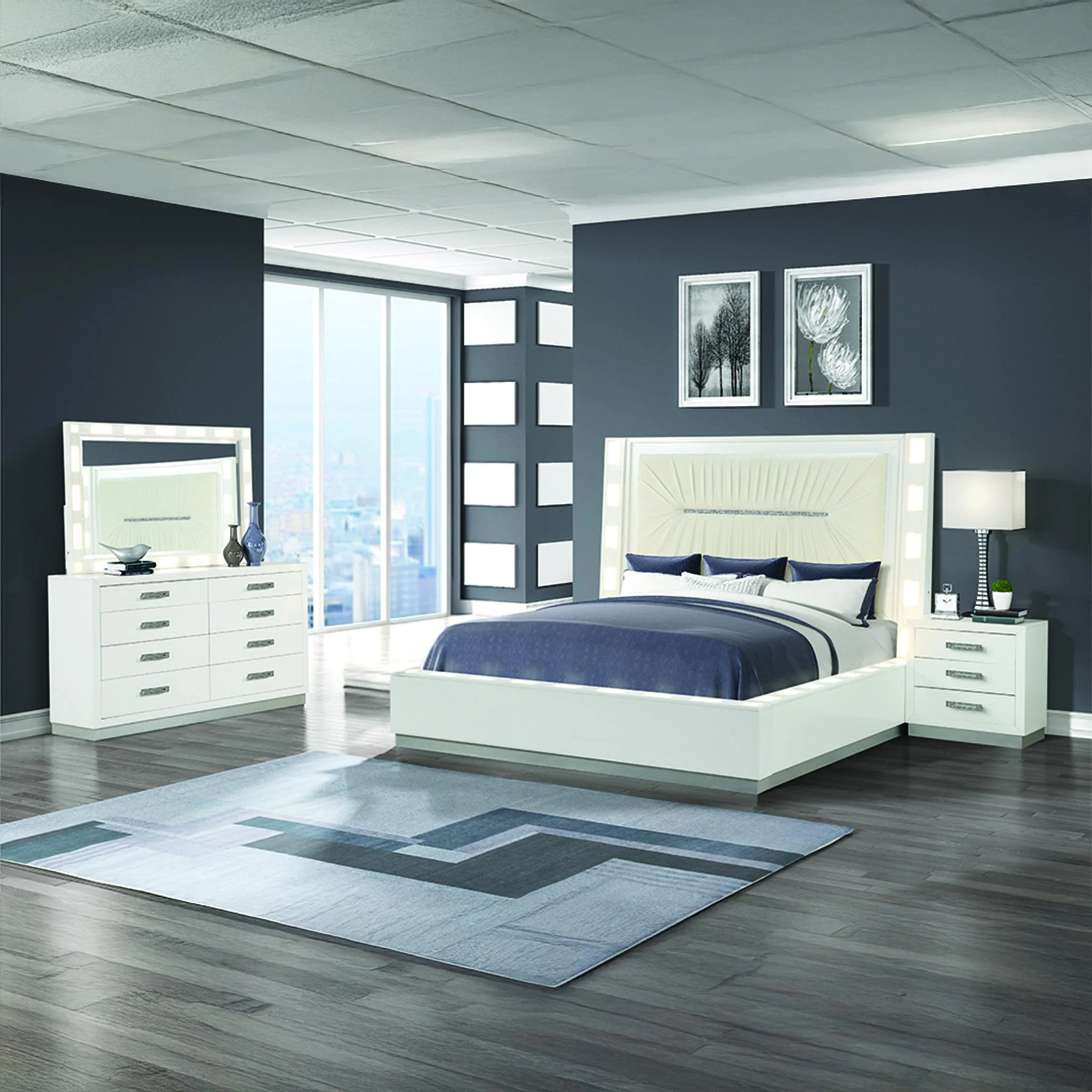 Coco King 4PC Bedroom set - Image 19