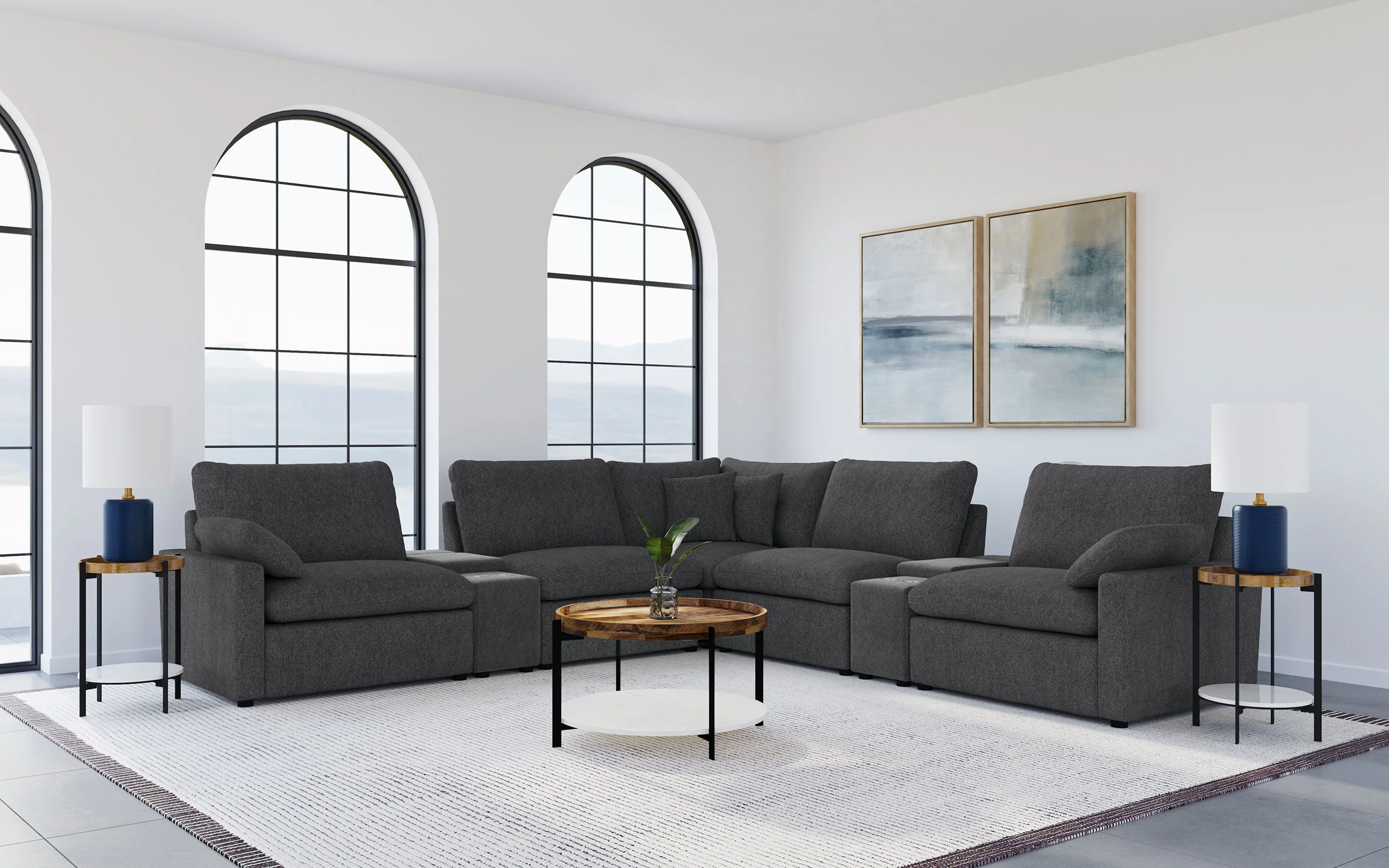 Collins Modular Power Reclining Sectional Sofa - Image 51