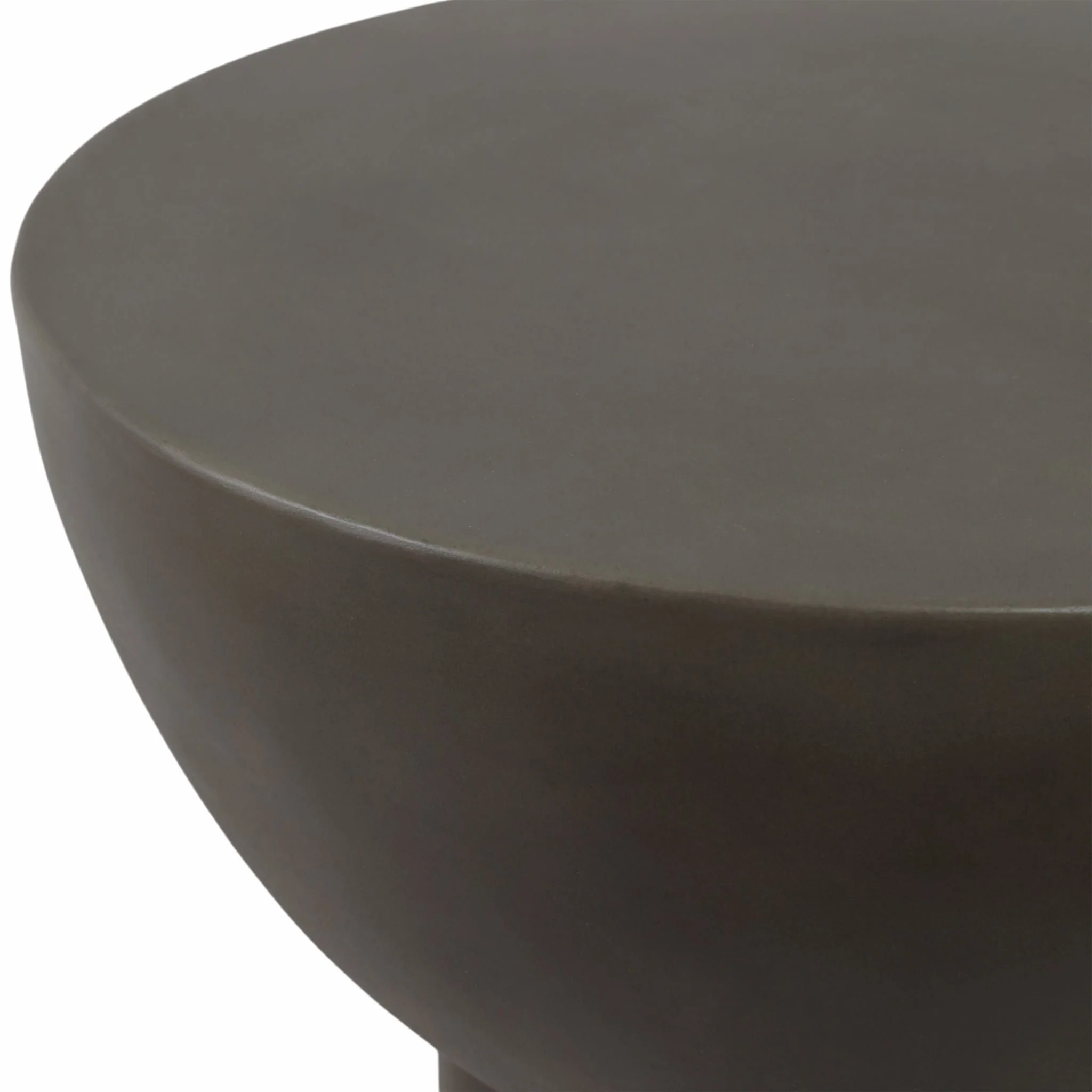 Concrete, 18" Contemporary End Table, Dark Grey - Image 6