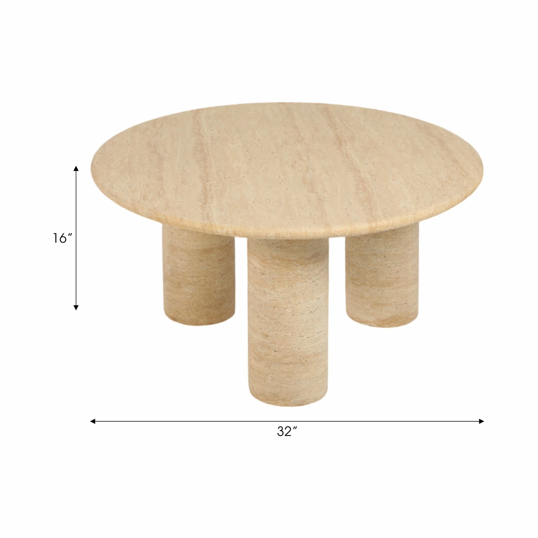 Concrete, 32" Minimalist Accent Table, Kd, 2boxes - Image 8