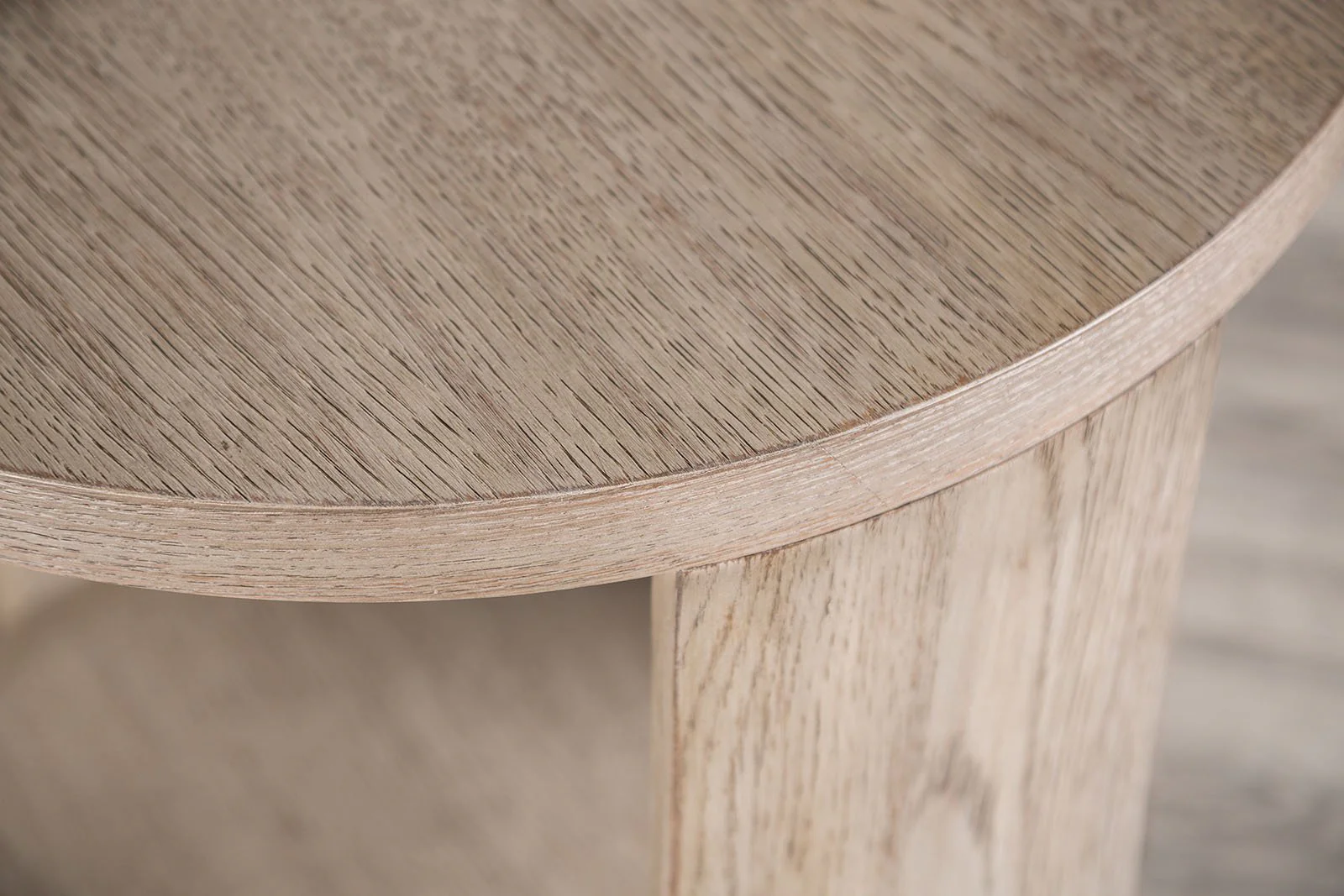 Conisbrough Round End Table, Oak - Image 2