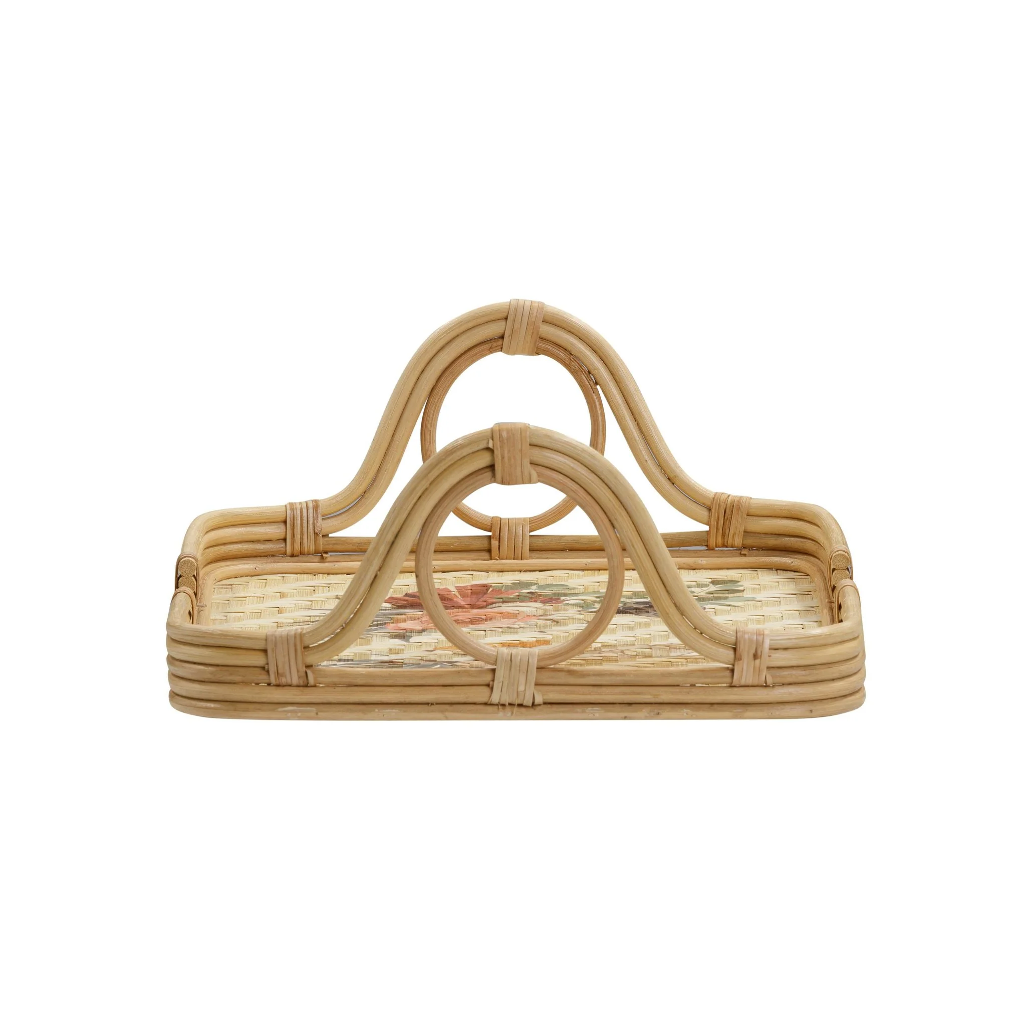 Corey Floral Bamboo Tray - Image 5