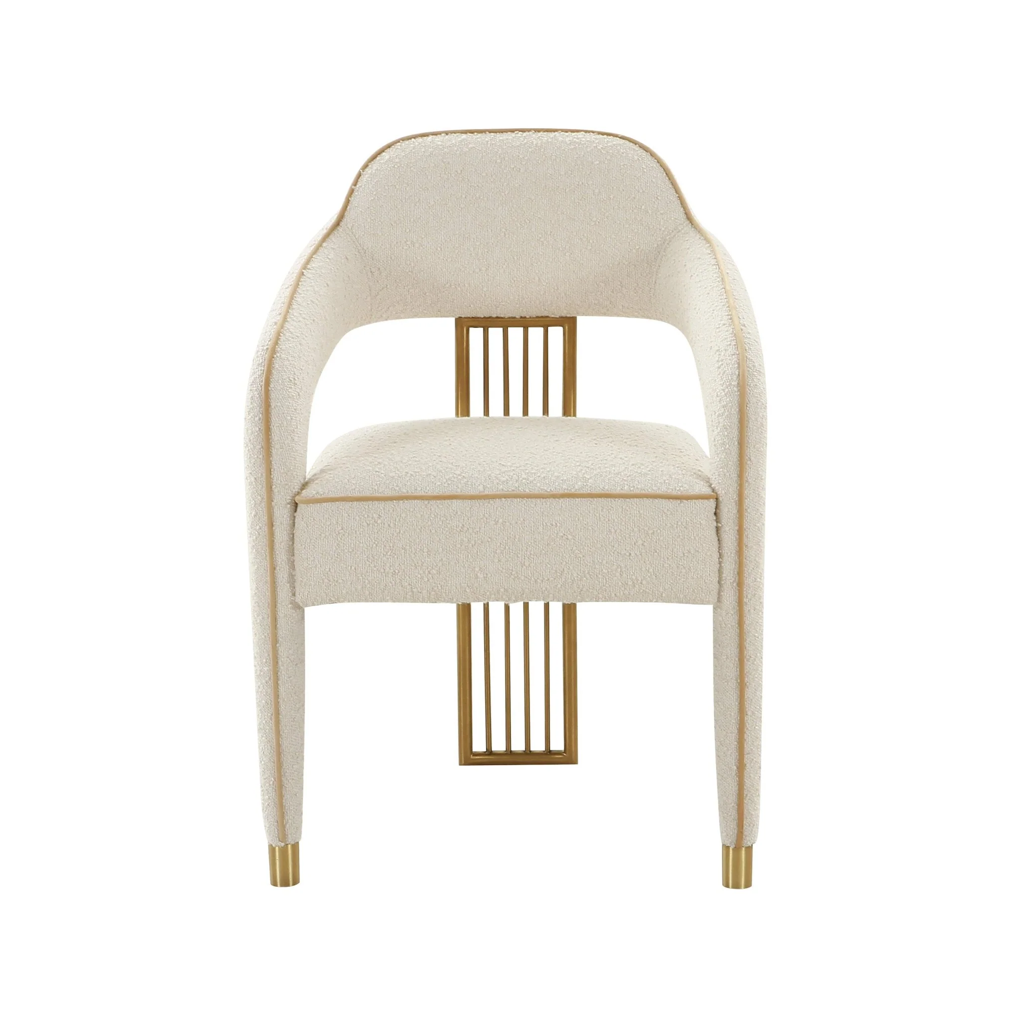 Corralis Cream Performance Boucle Dining Chair - Image 3