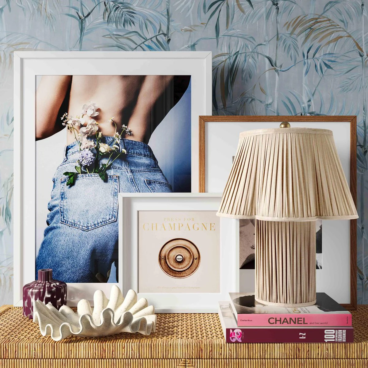 Corrine Beige Linen Table Lamp - Image 2