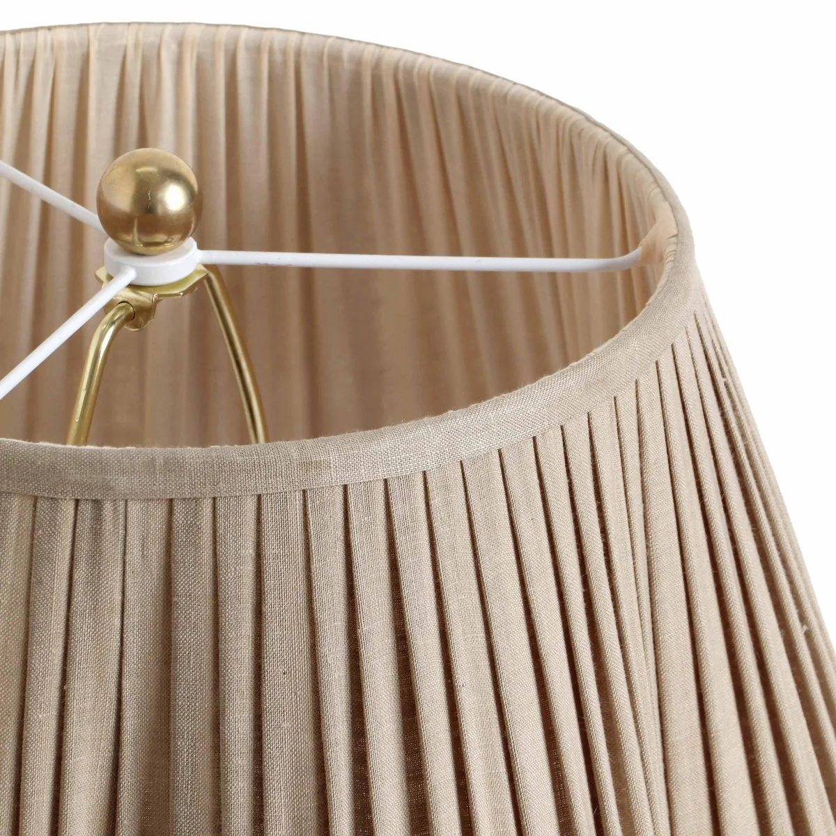 Corrine Beige Linen Table Lamp - Image 4