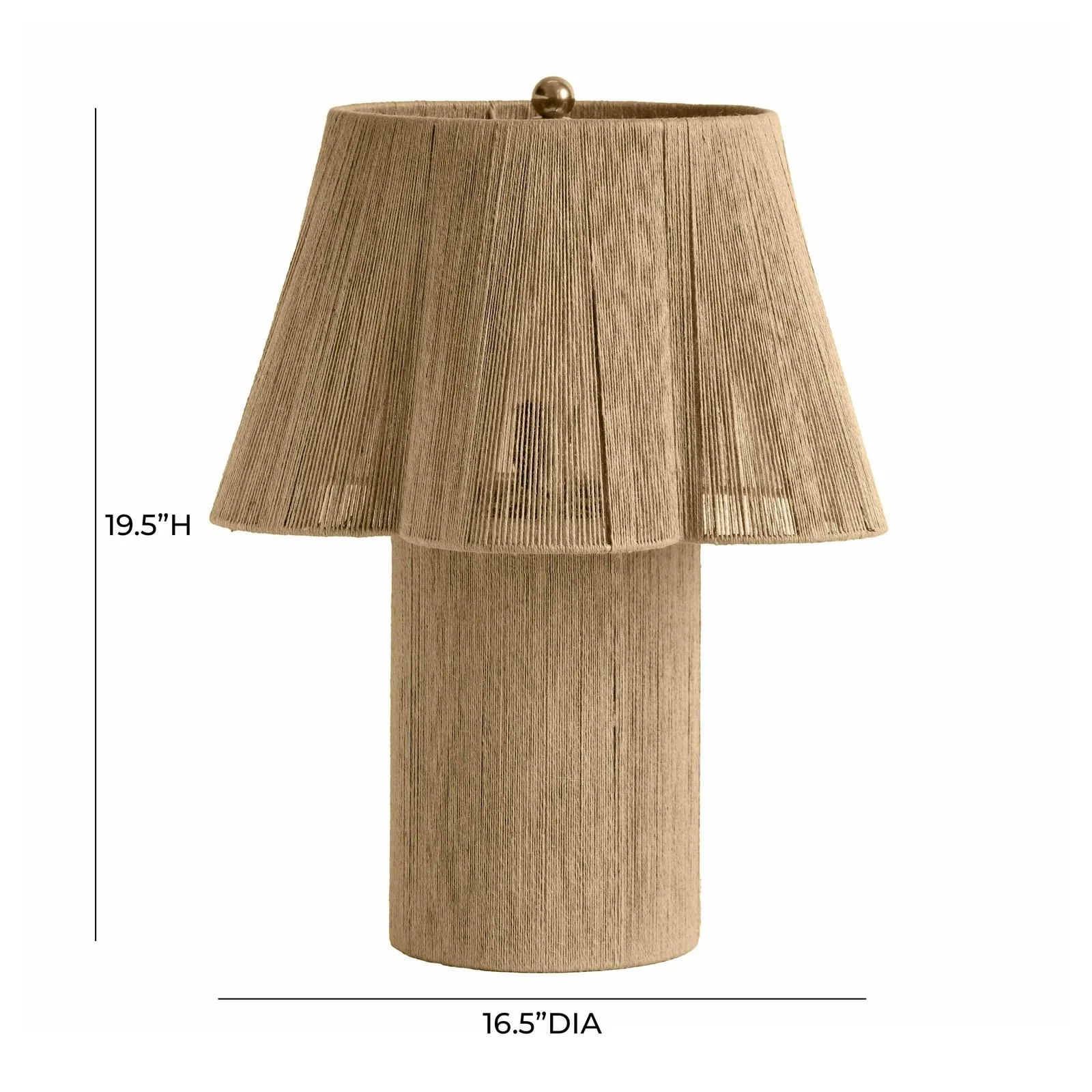 Corrine Natural Jute Table Lamp - Image 6