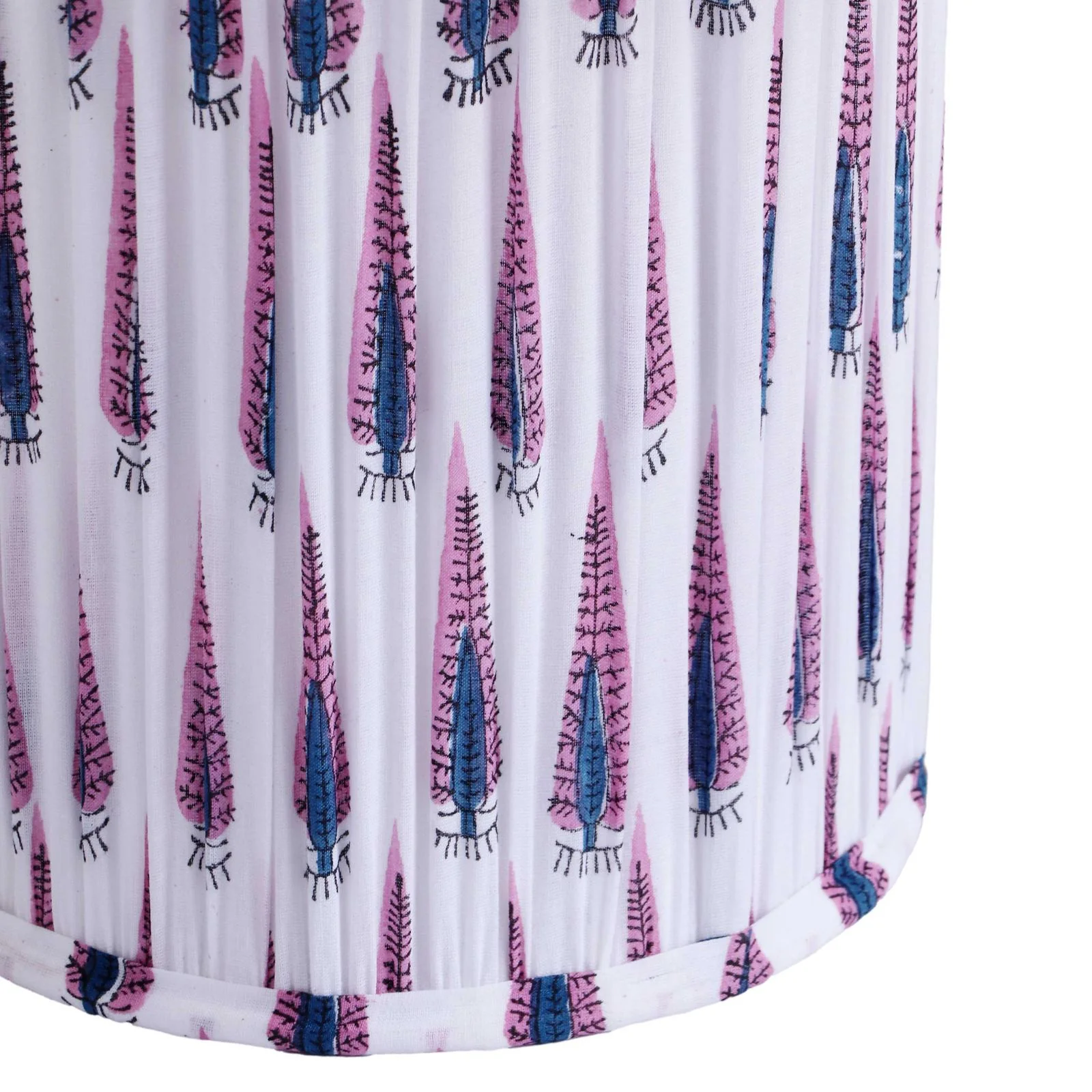 Corrine Purple and White Streaked Cotton Table Lamp - Image 5