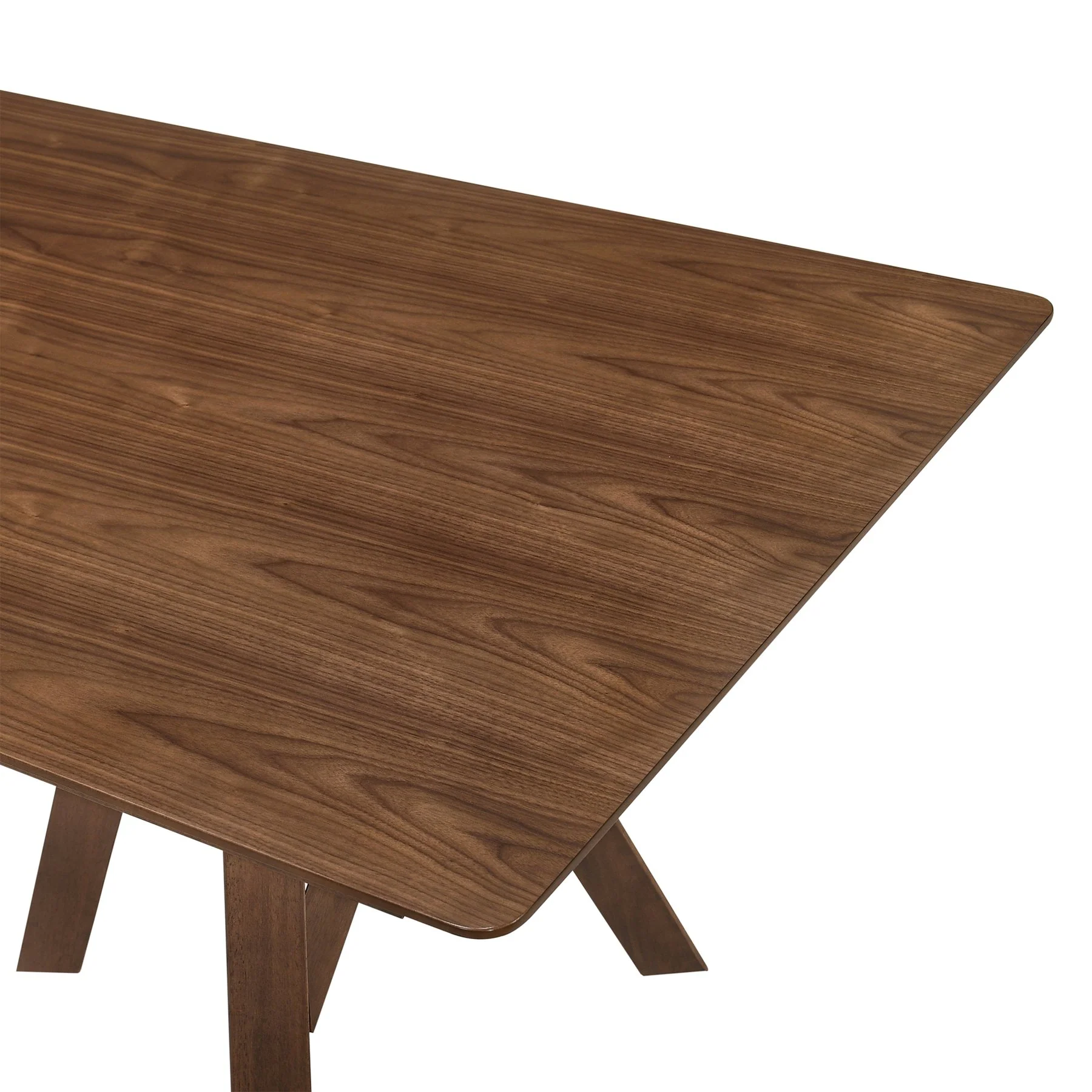 Cortina and Jackie 5 Piece Walnut Rectangular Dining Set - Image 7