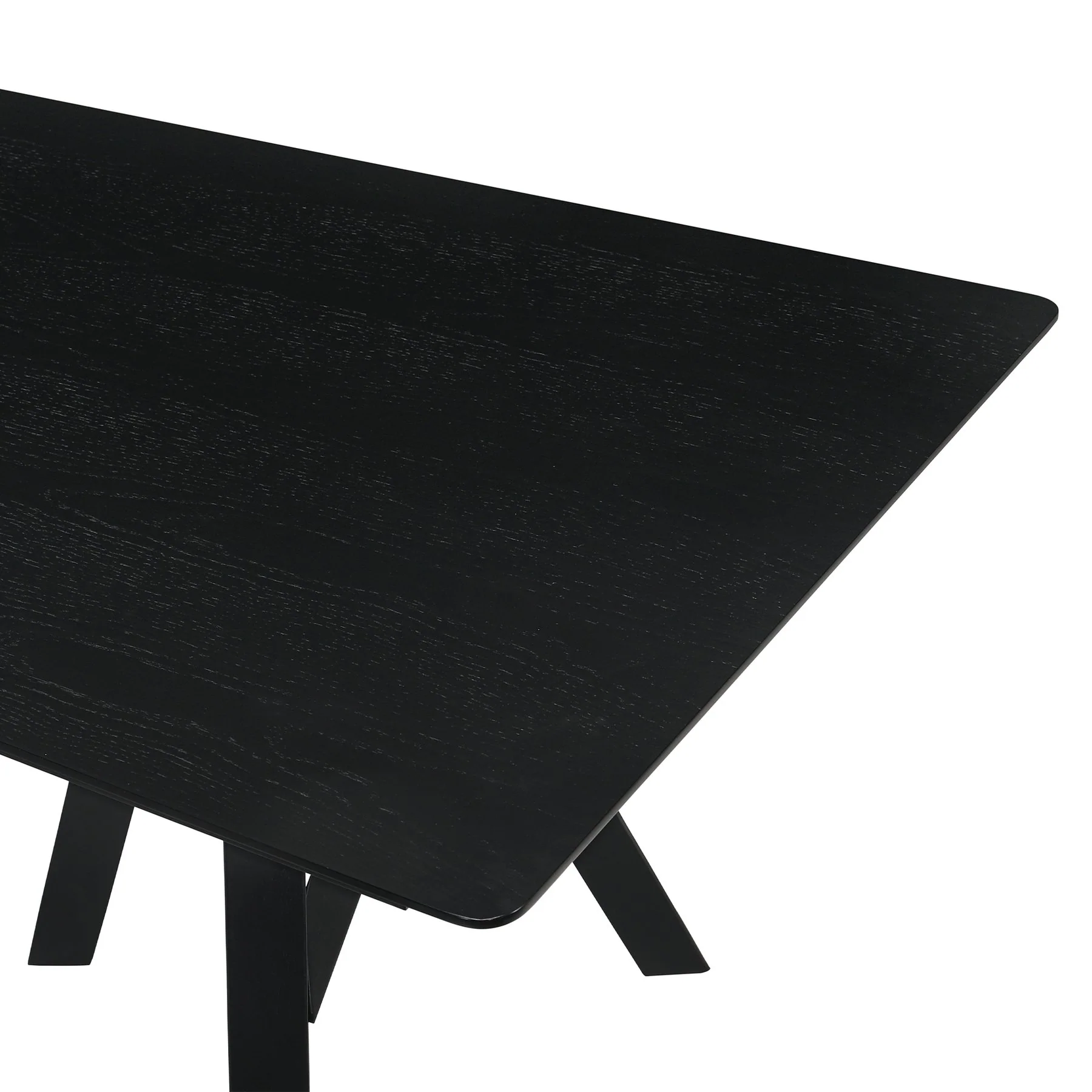 Cortina and Polly 5 Piece Black Rectangular Dining Set - Image 7