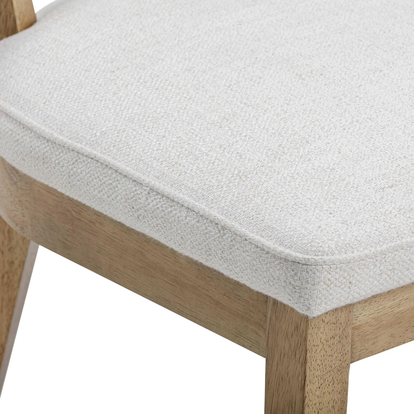 Cosette Natural Performance Linen Dining Chair - Image 6
