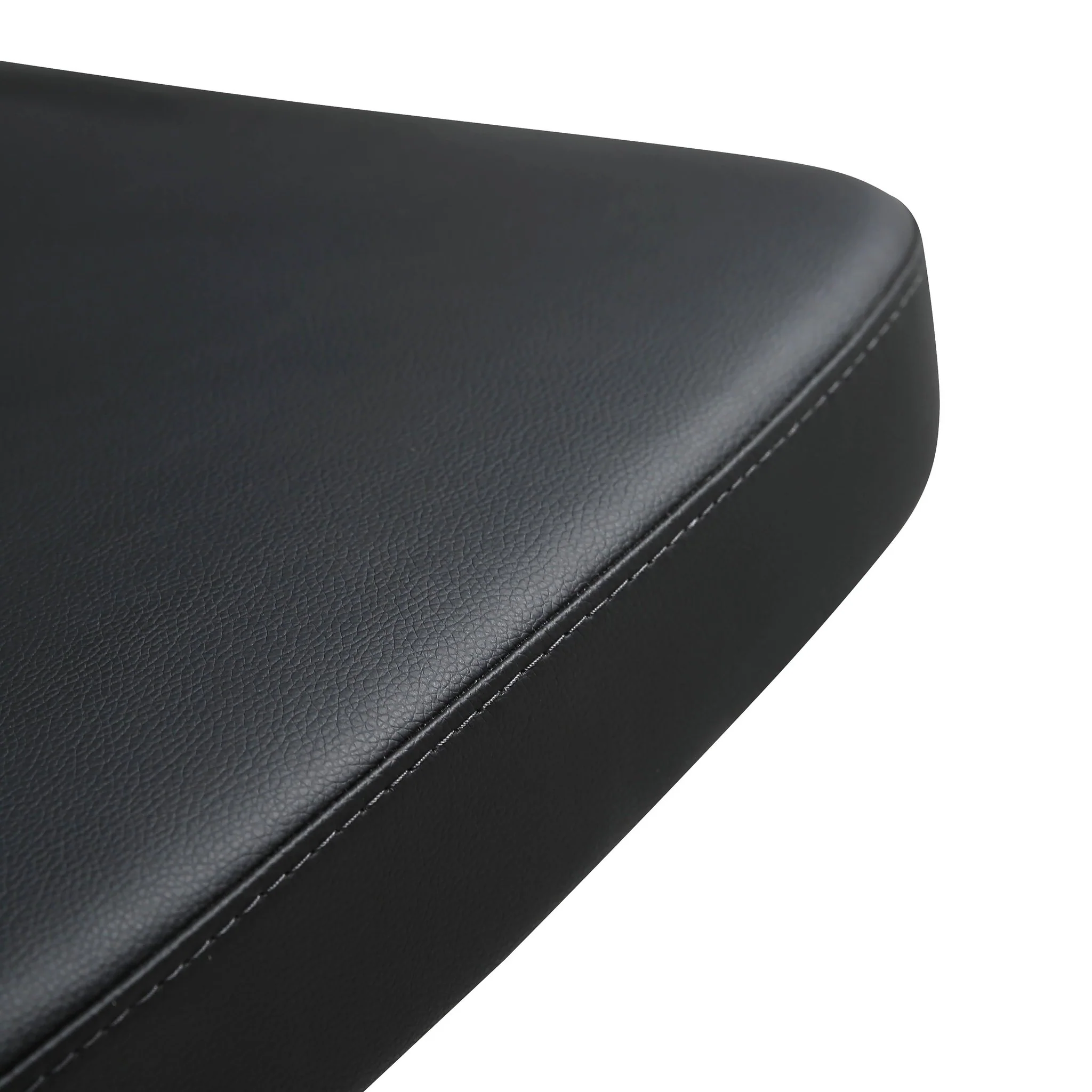 Cosmo Black Performance Vegan Leather on Black Steel Barstool - Image 8