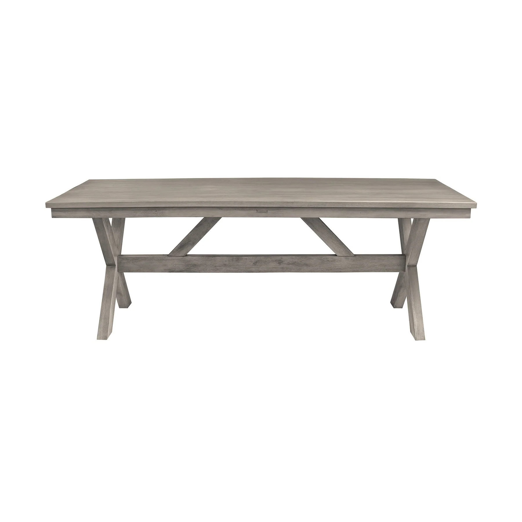 Costa 7-Piece Patio Outdoor Dining Set in Gray Acacia Wood and Rope - Image 3