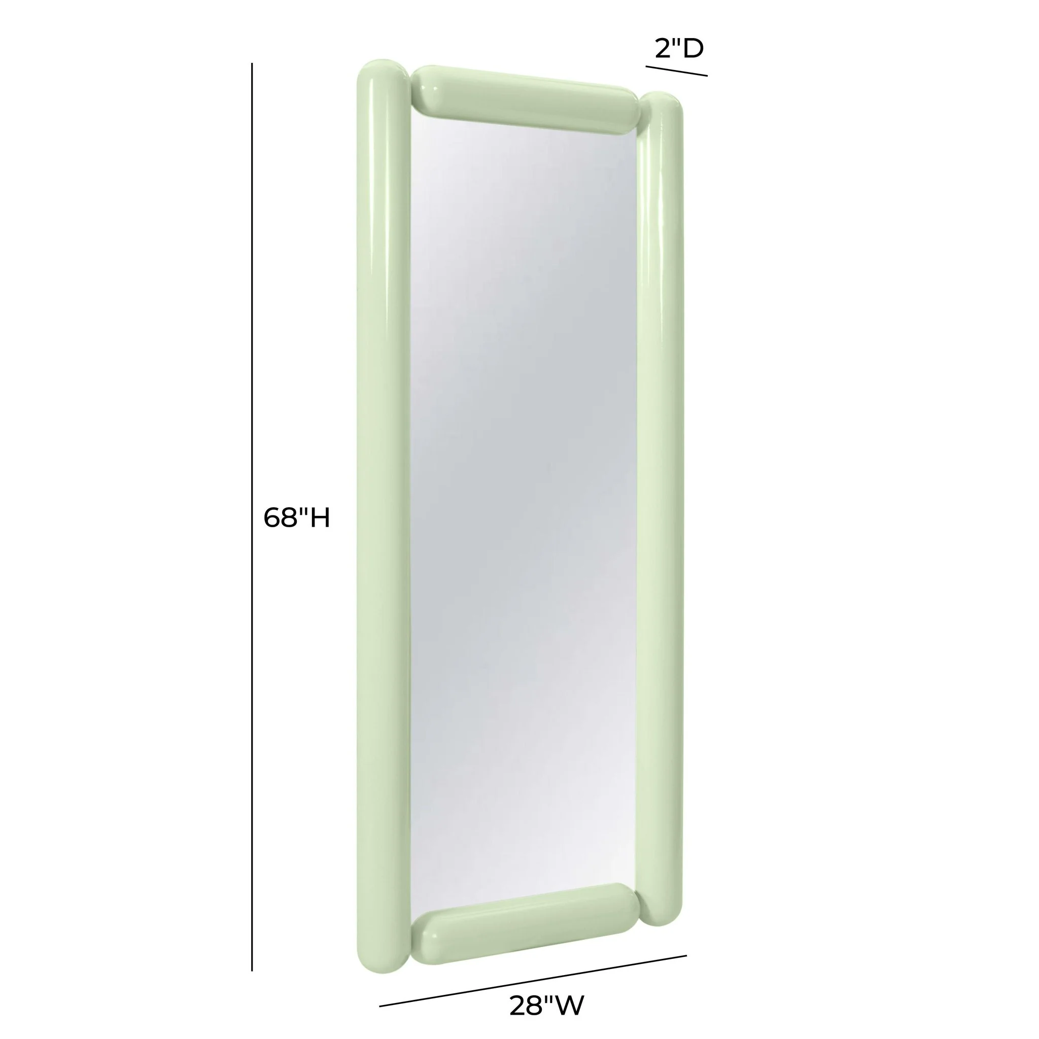 Cozzi Mint Green Large Floor Mirror - Image 7