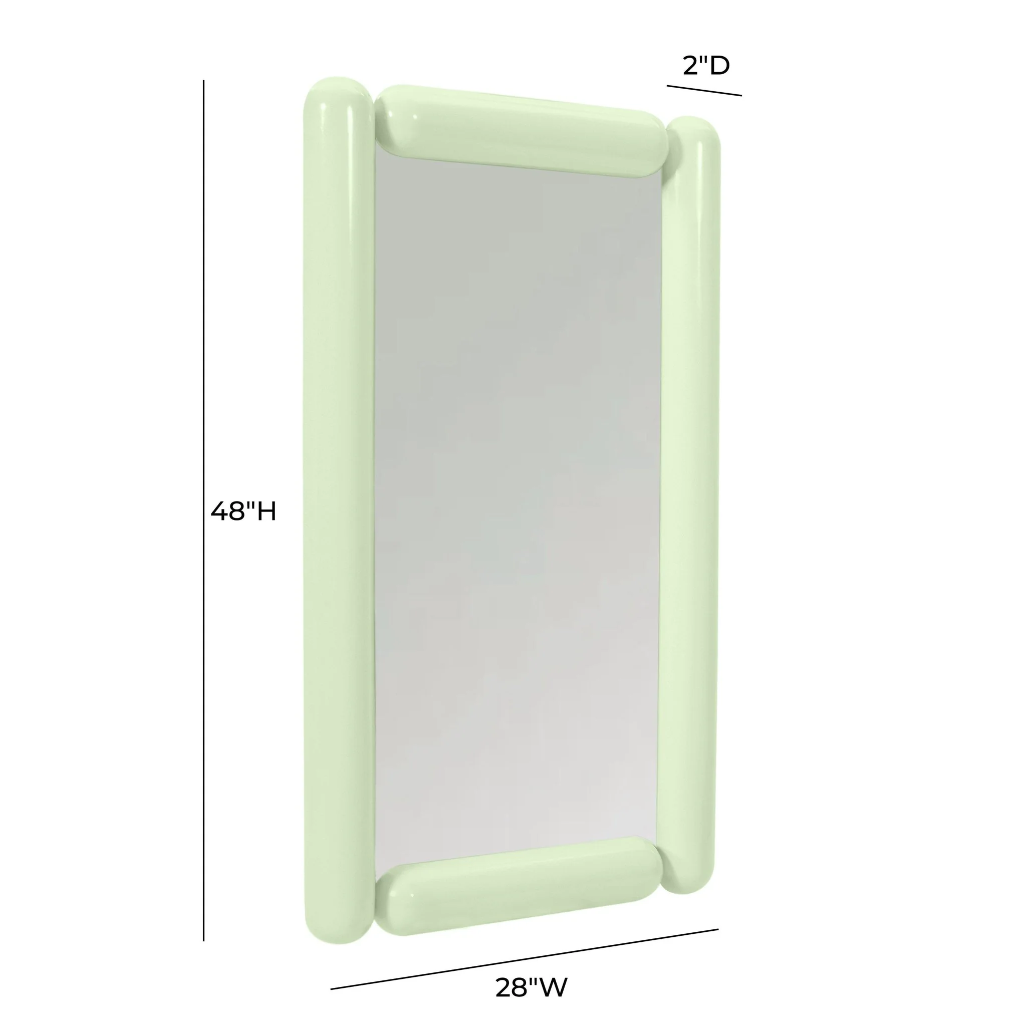 Cozzi Mint Green Wall Mirror - Image 7