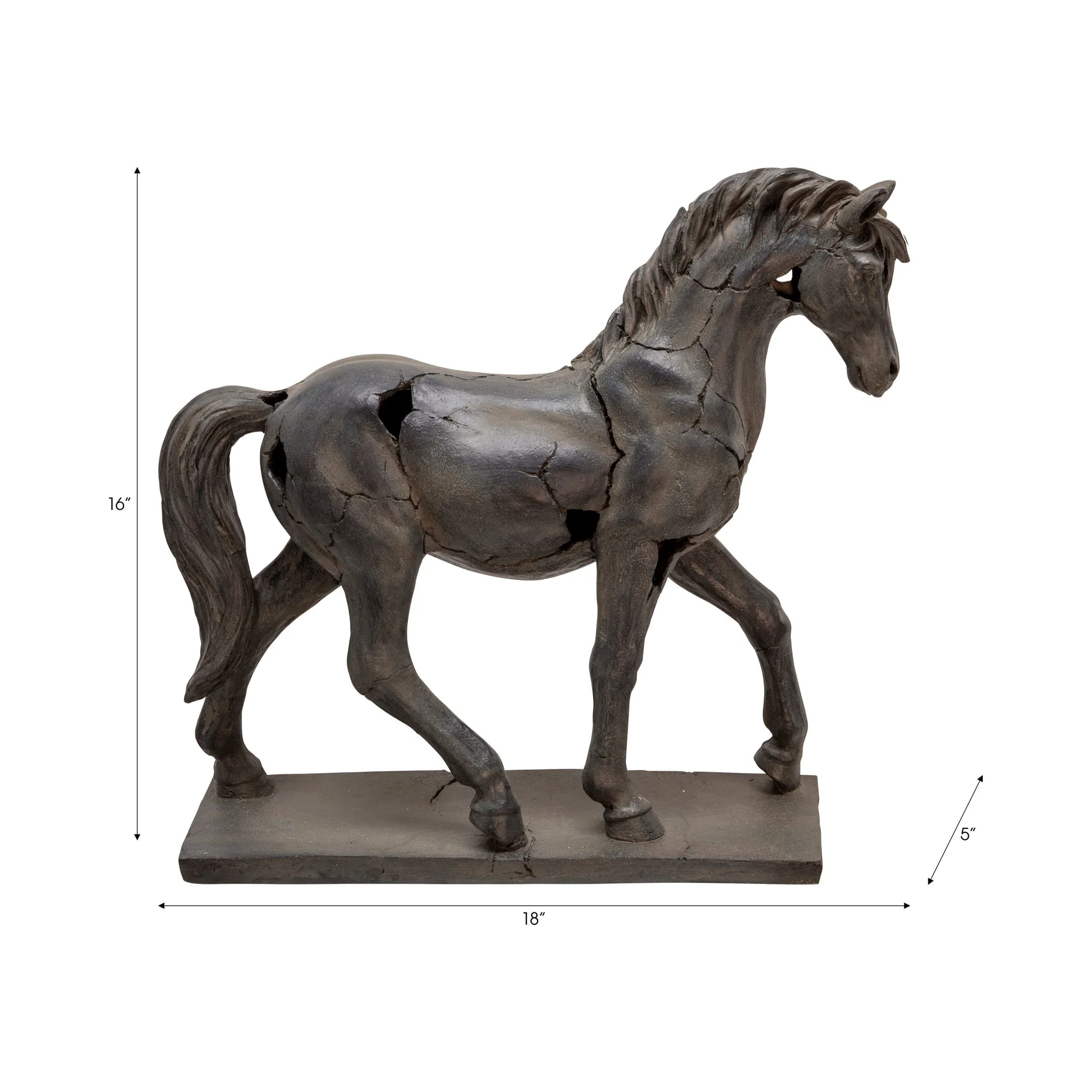 Cracked Horse Sculpture - Image 8