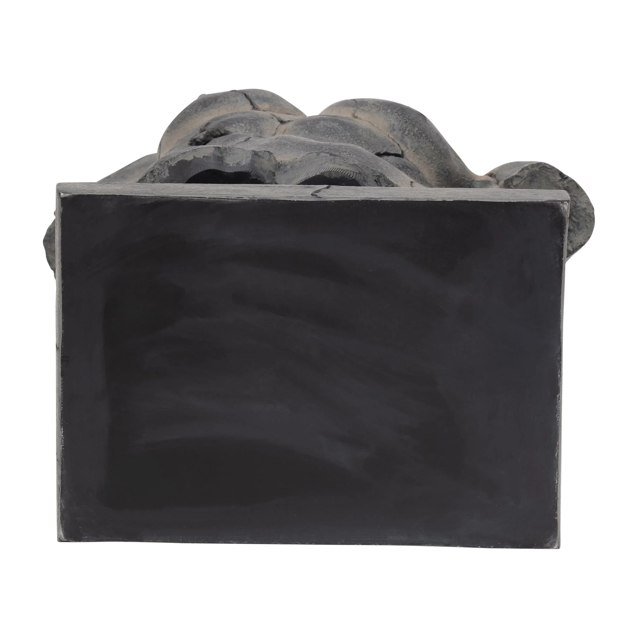Cracked Torso Sculpture, Grey - Image 7