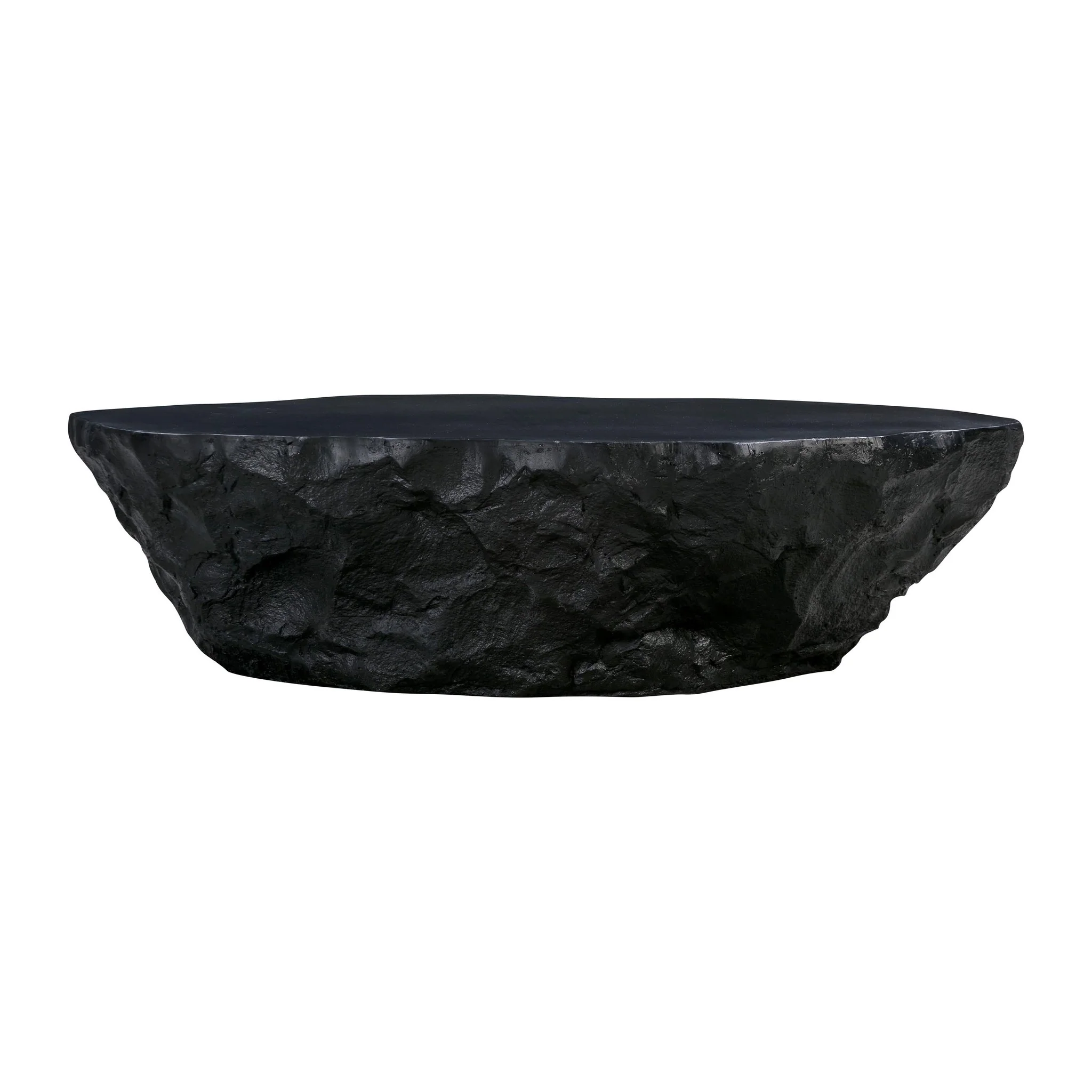Crag Black Concrete Coffee Table - Image 3