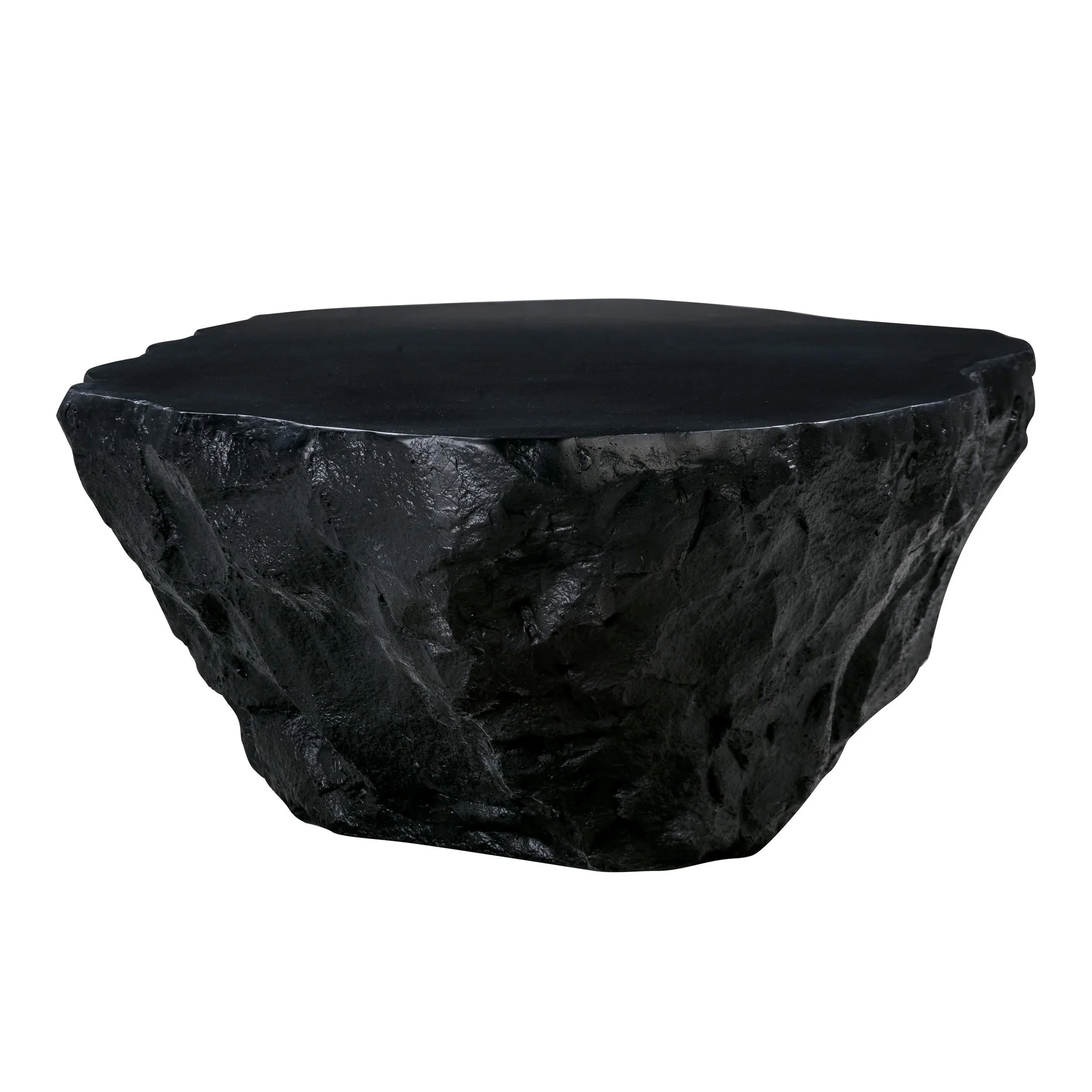 Crag Black Concrete Coffee Table - Image 4