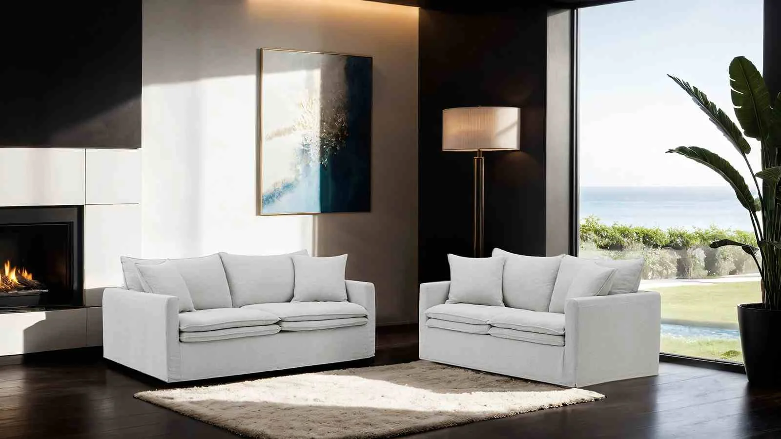 Crayford Loveseat, Light Gray - Image 2