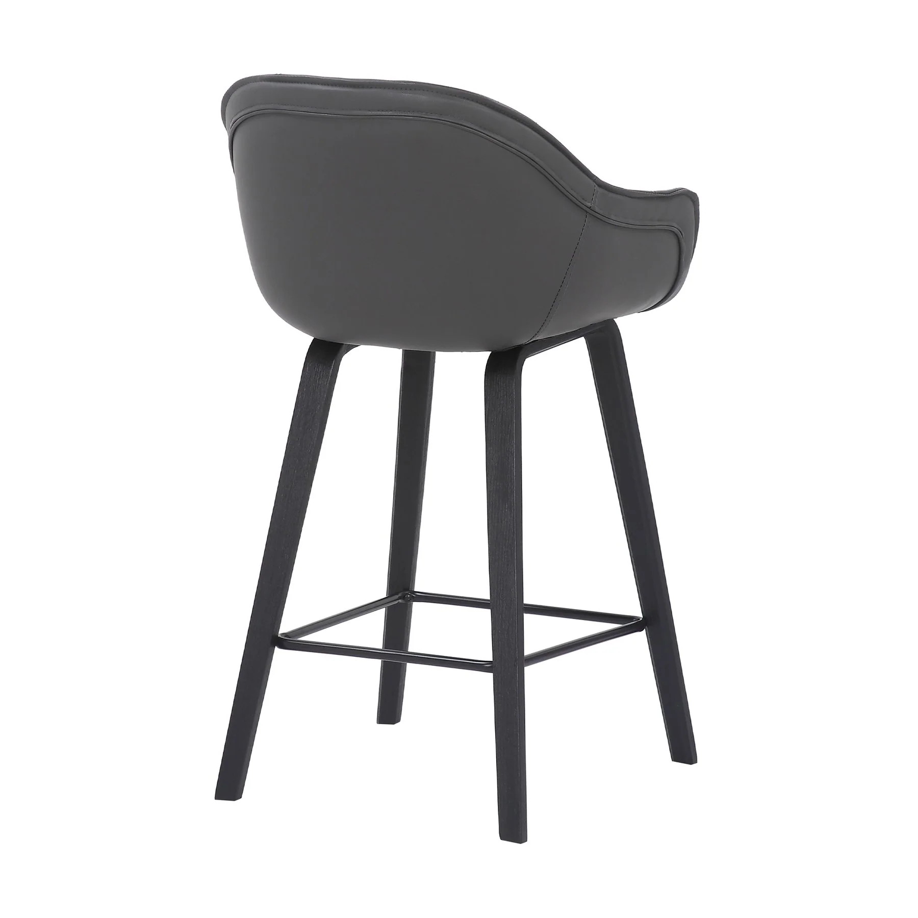 Crimson 26" Faux Leather and Wood Bar and Counter Height Stool - Image 4