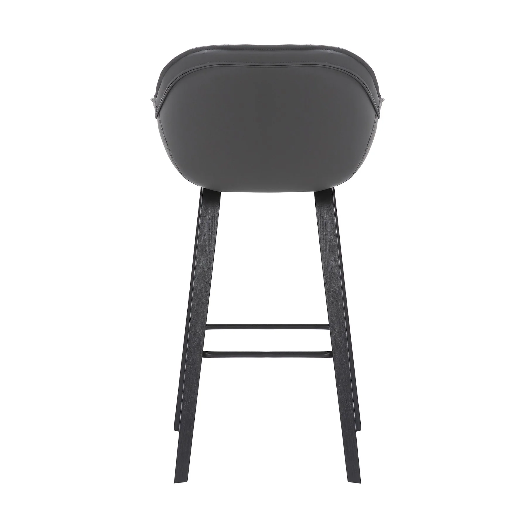 Crimson 30" Faux Leather and Wood Bar and Counter Height Stool - Image 4