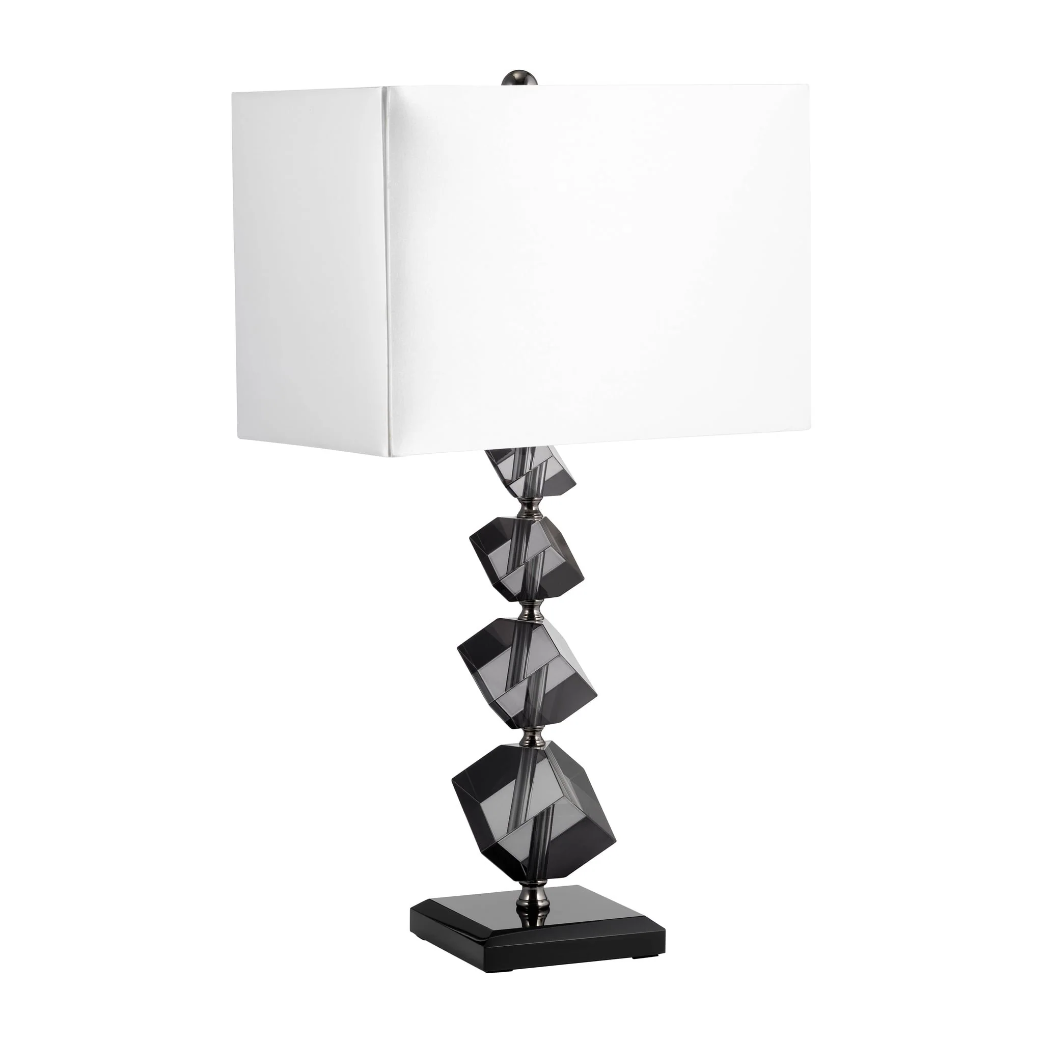 Crystal, 23" Geo Table Lamp, Black - Image 2