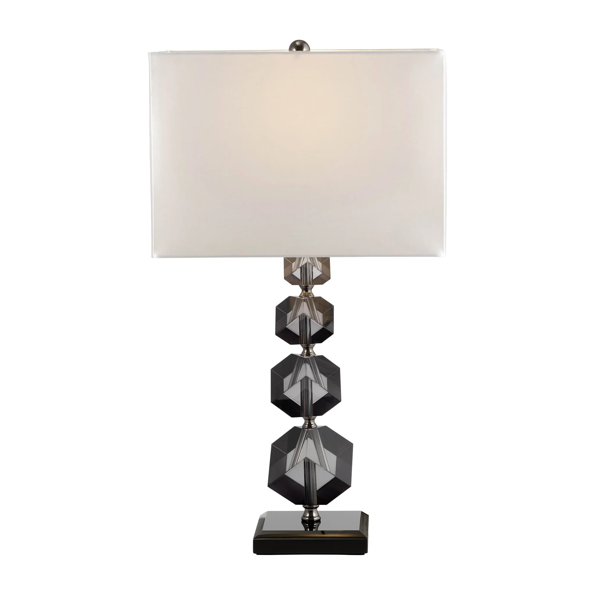Crystal, 23" Geo Table Lamp, Black - Image 4