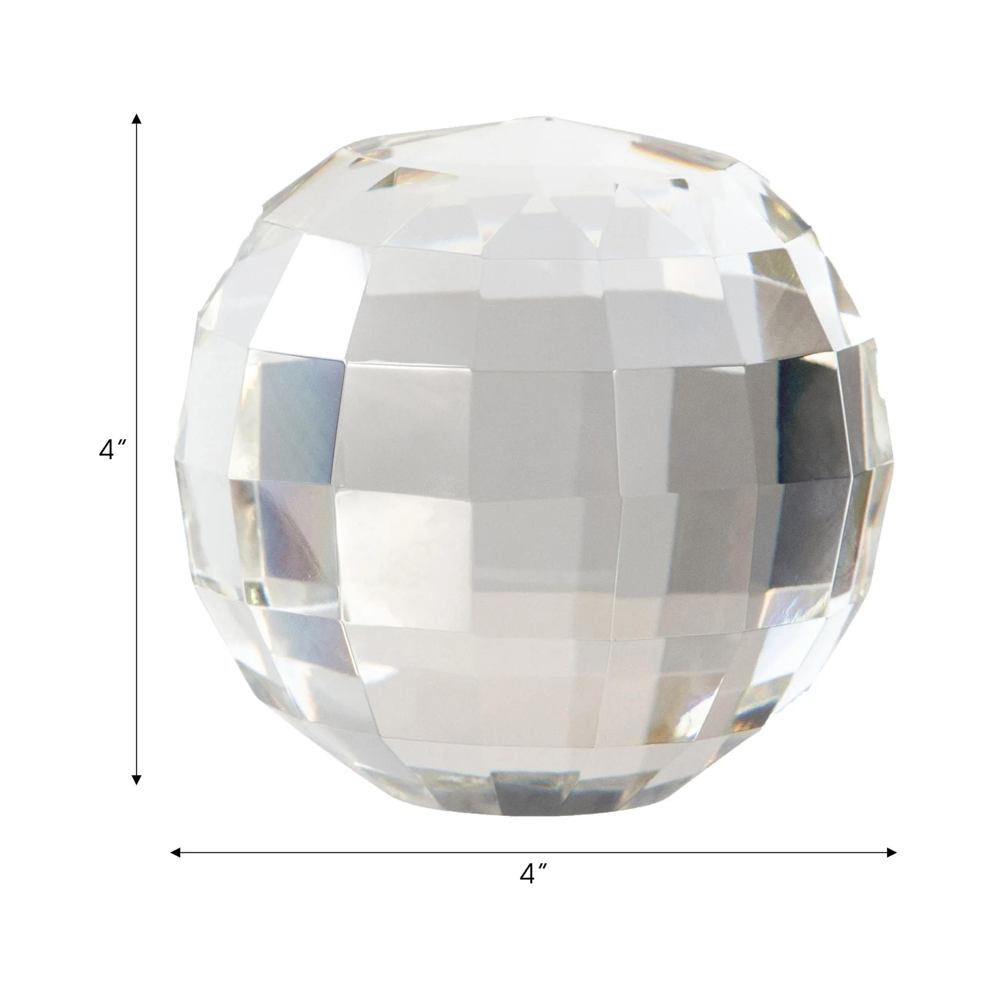 Crystal 4" Orb, Clear - Image 3