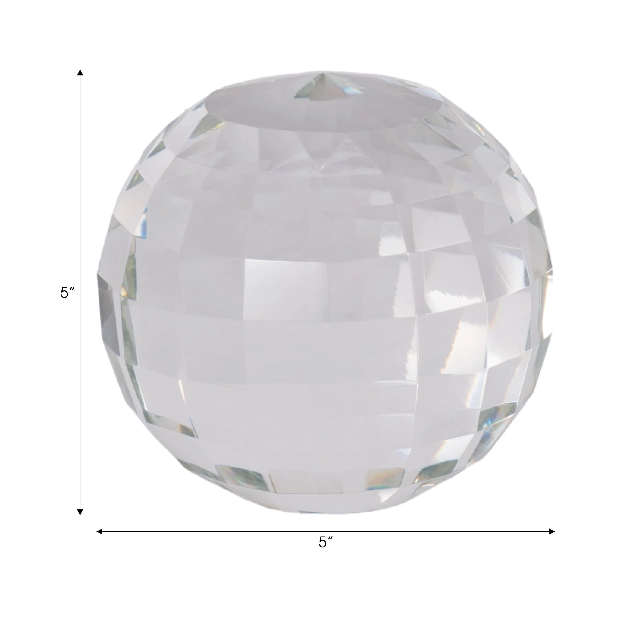Crystal 5" Orb, Clear - Image 6