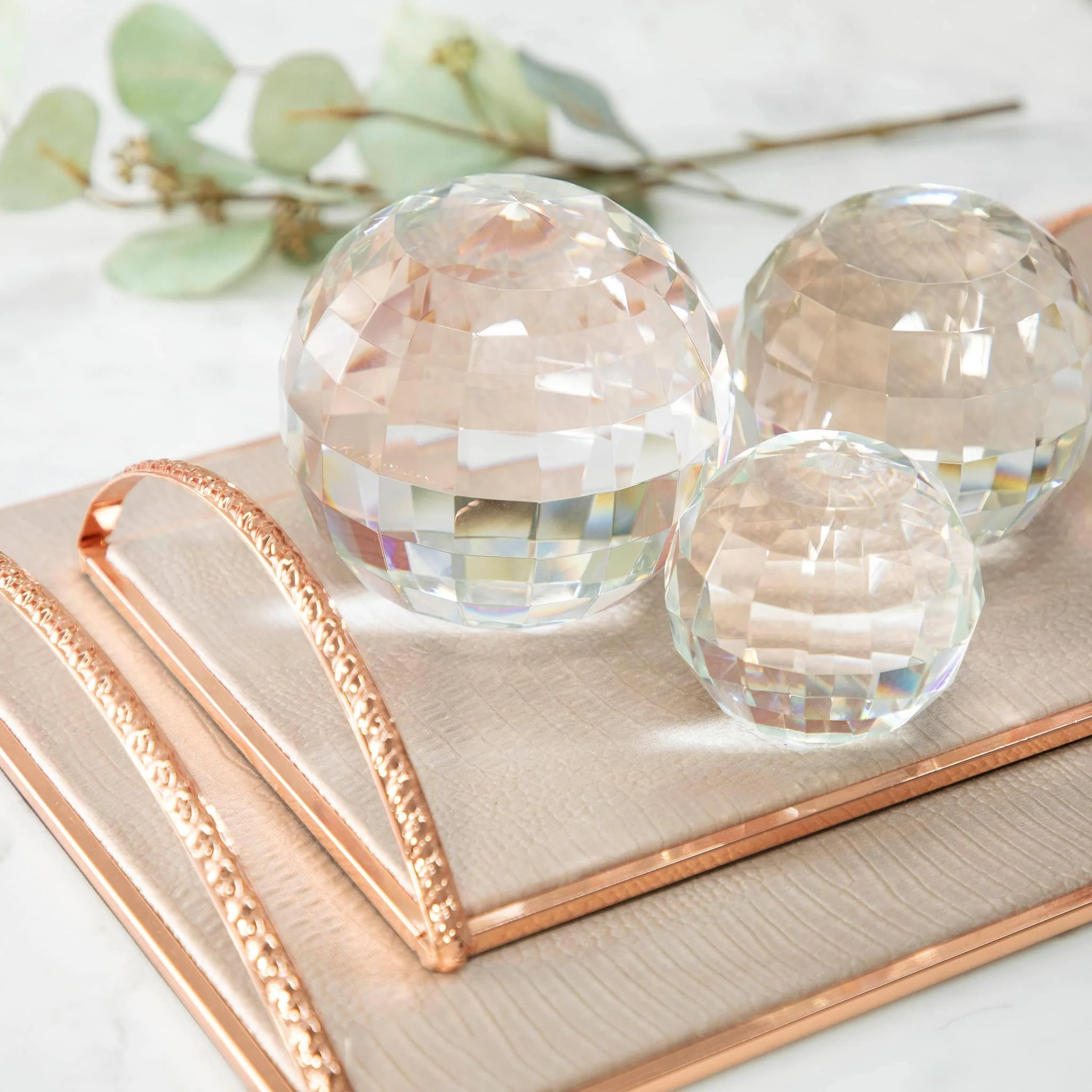 Crystal 5" Orb, Clear - Image 9