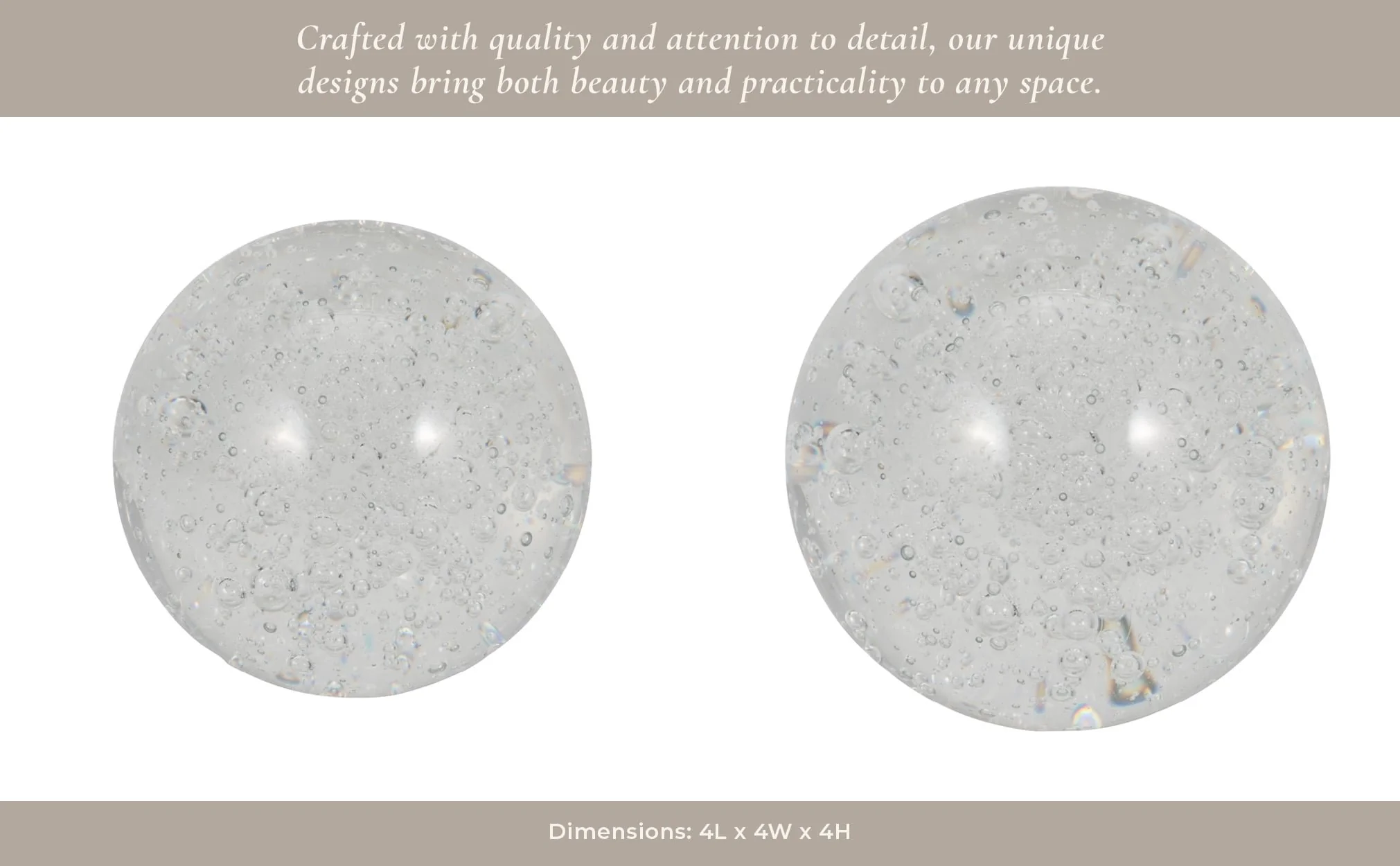Crystal Ball 4", Clear - Image 12