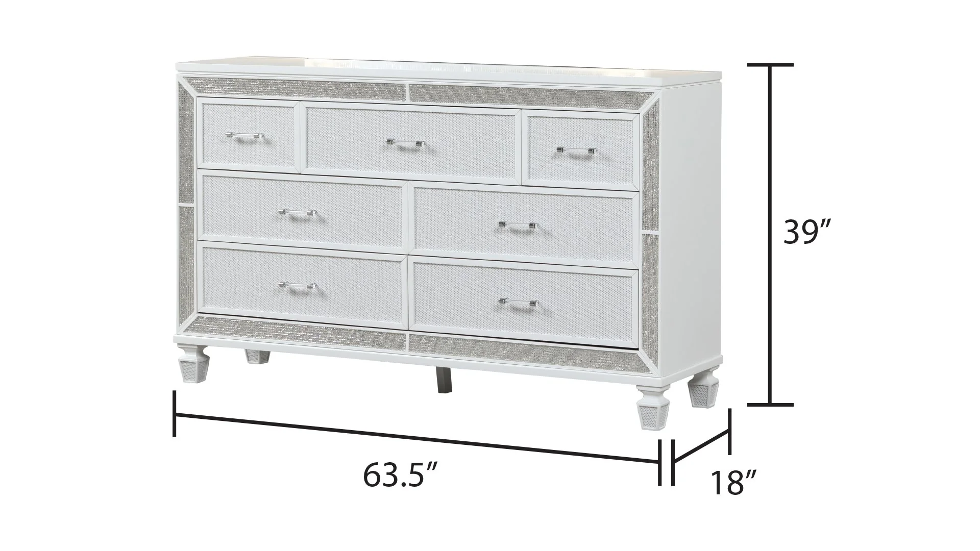 Crystal Dresser White - Image 4