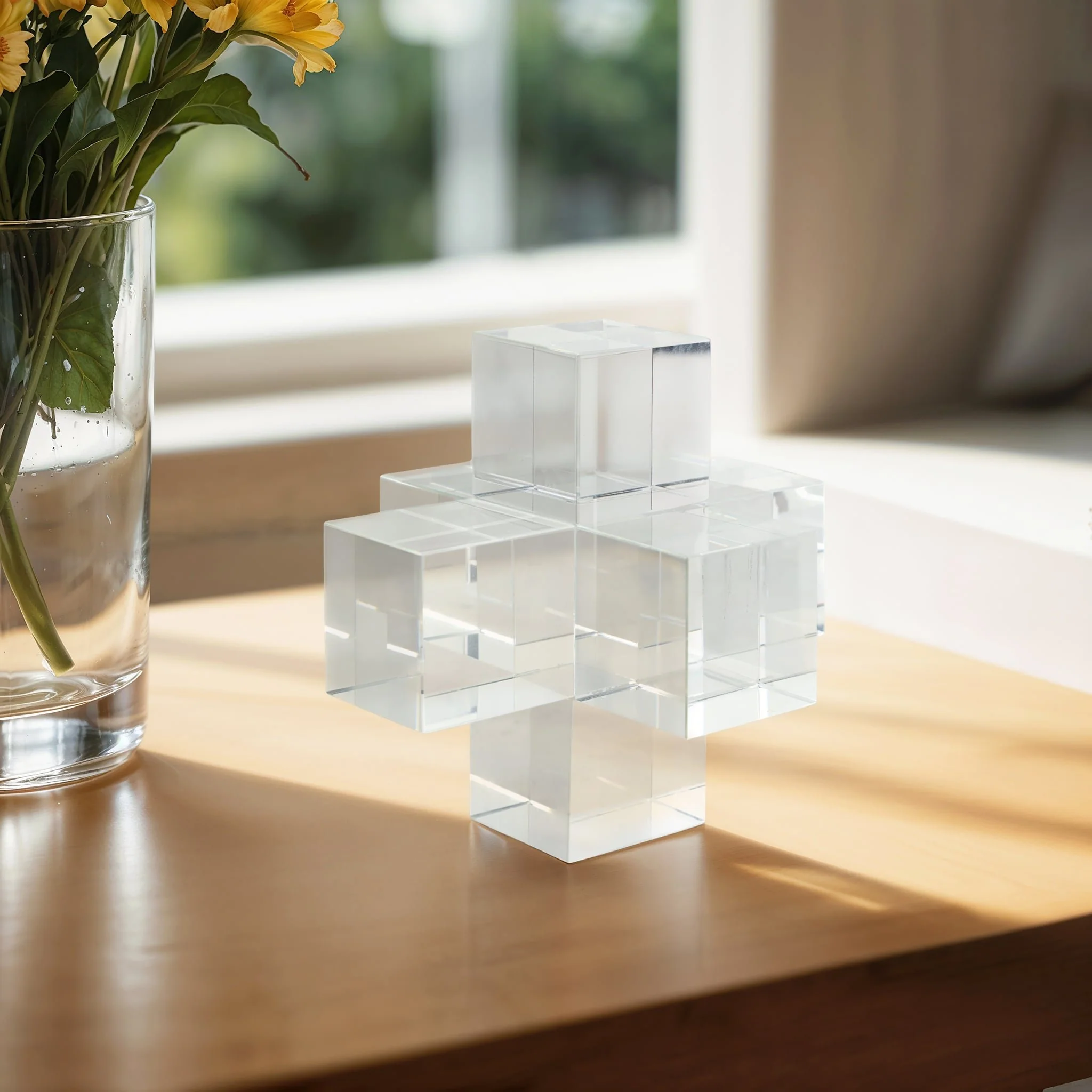 Crystal Geometric Object, Clear - Image 11