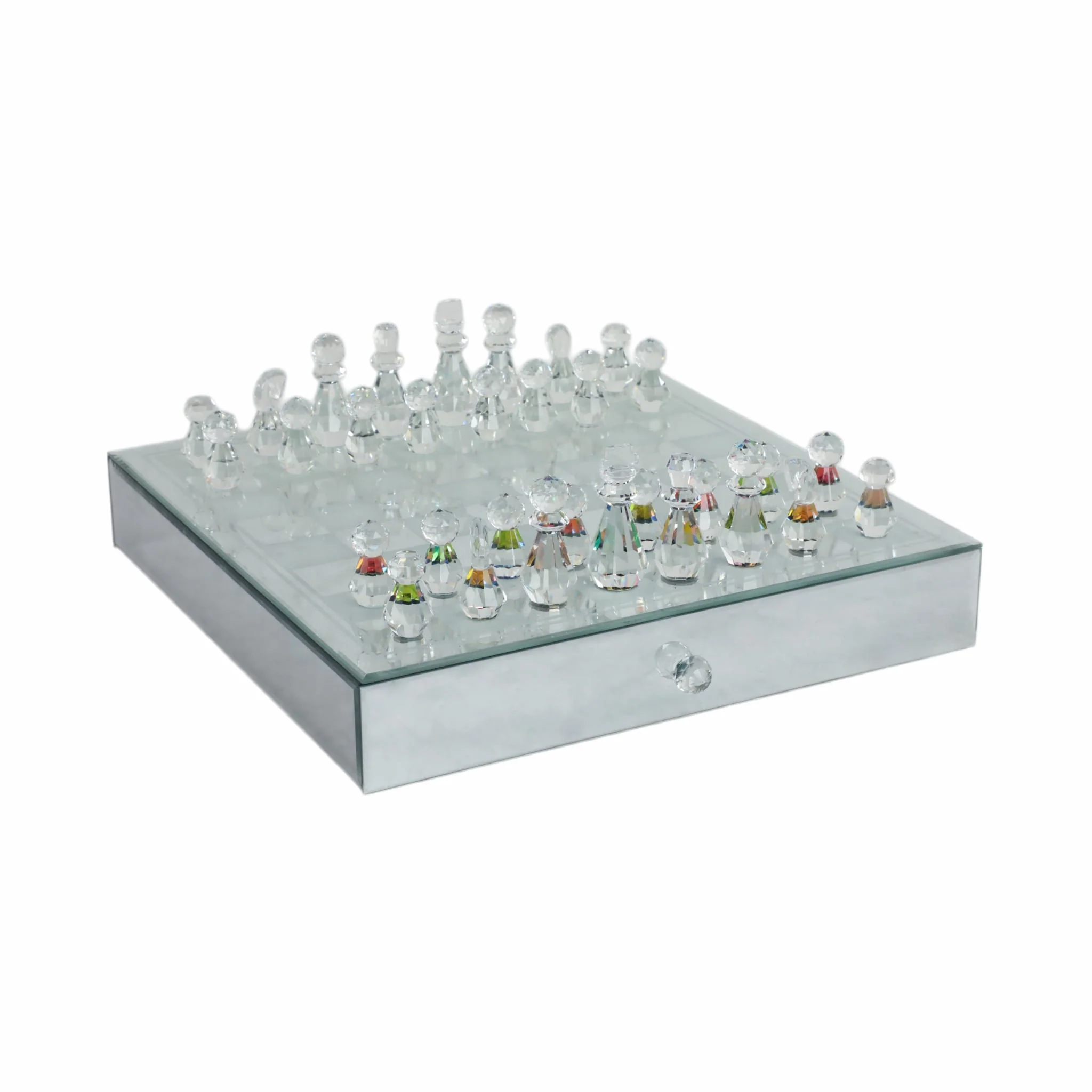 Crystal / Mirrored Chess Set,silver - Image 2