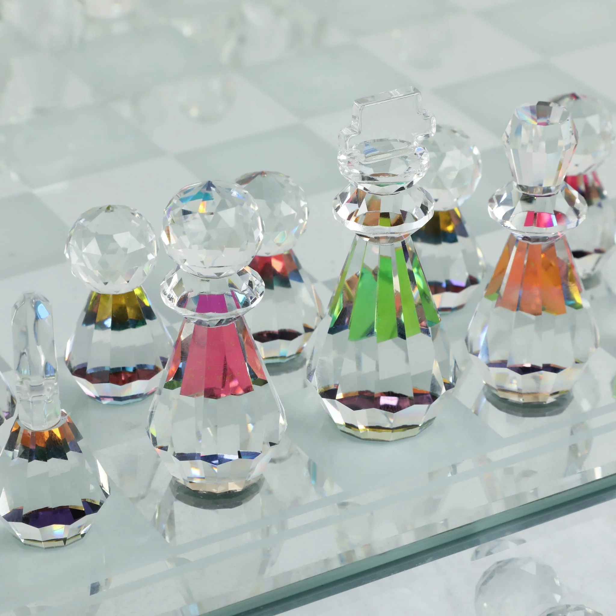 Crystal / Mirrored Chess Set,silver - Image 5