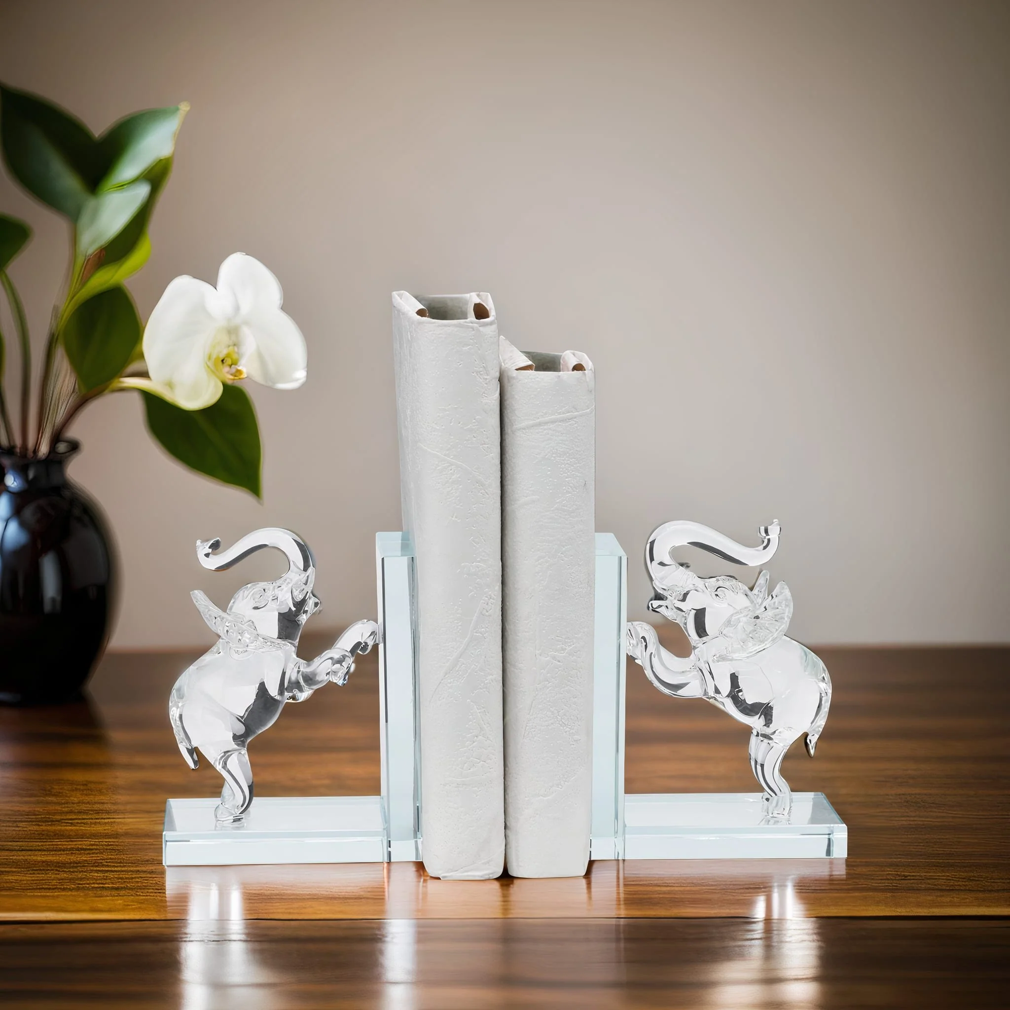 Crystal, S/2 5"h Elephant Bookends - Image 11