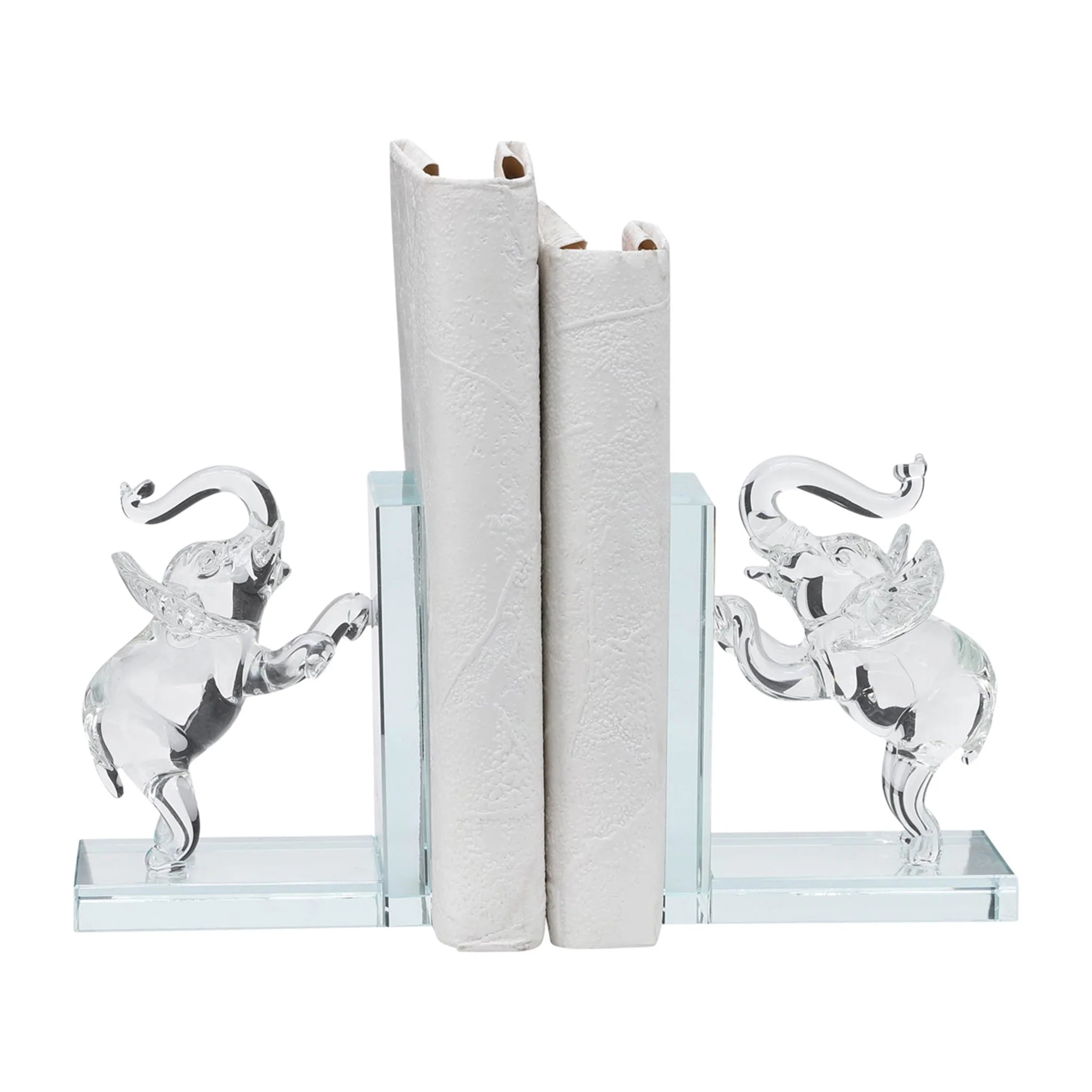 Crystal, S/2 5"h Elephant Bookends - Image 3
