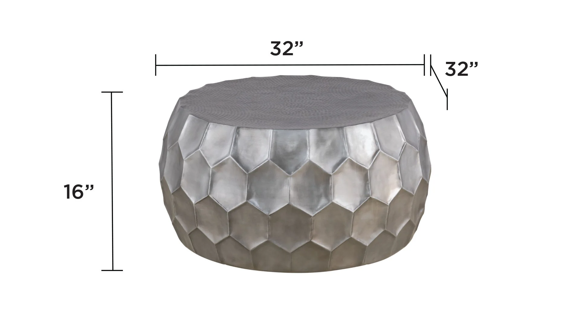 CT-101-30-32 Coffee Table Silver - Image 6