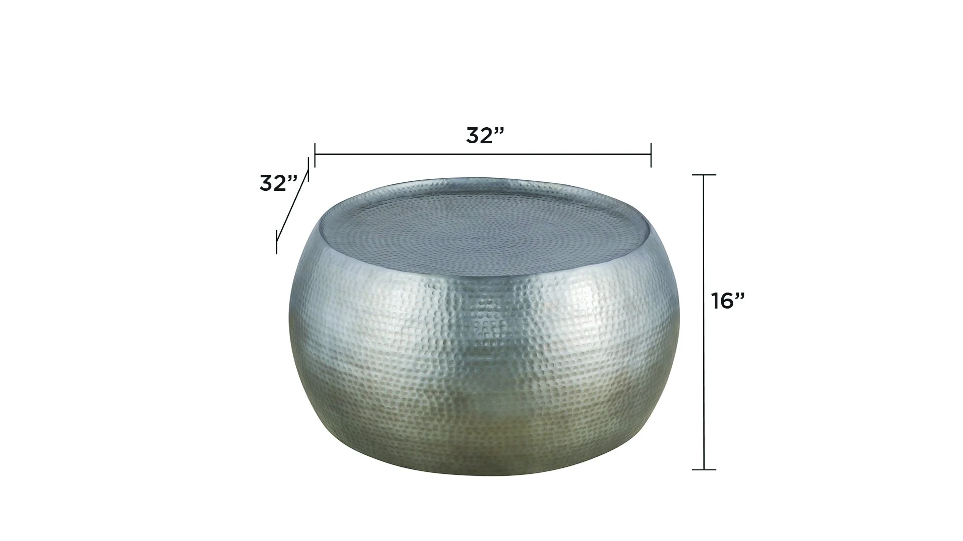 CT-501-30-32 Coffee Table Silver - Image 2