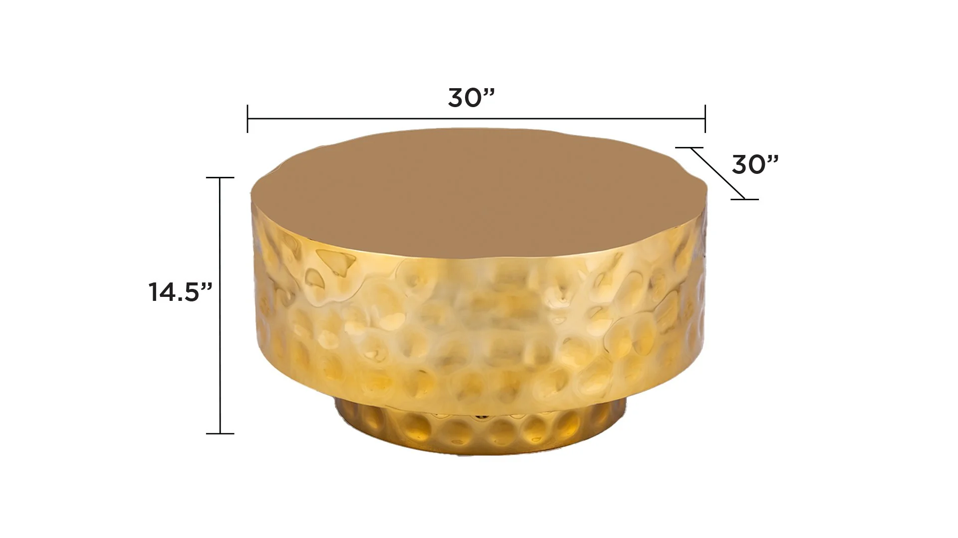 CT-90-25-30 Coffee Table Gold - Image 8