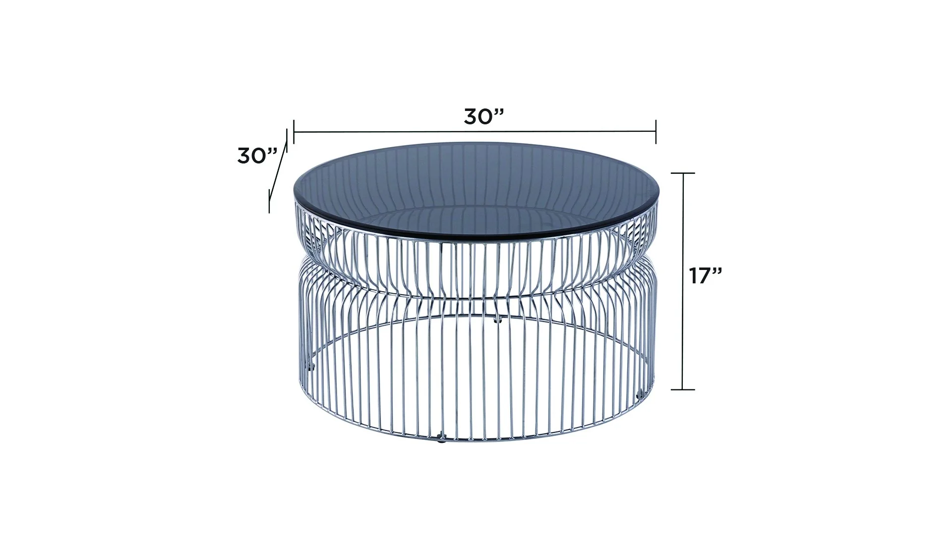 CT-901-25-30 Coffee Table Silver - Image 2