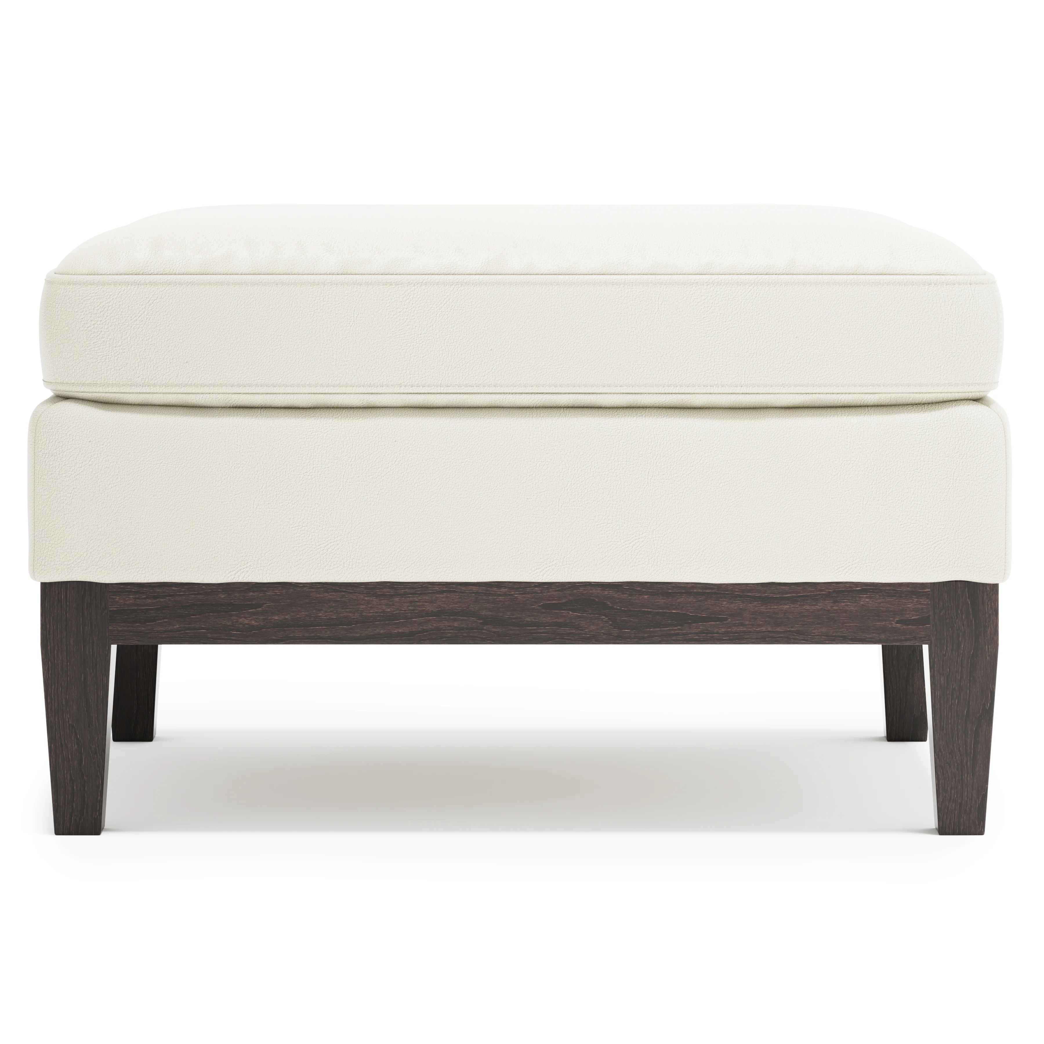 Cumberland Leather Ottoman - Image 2