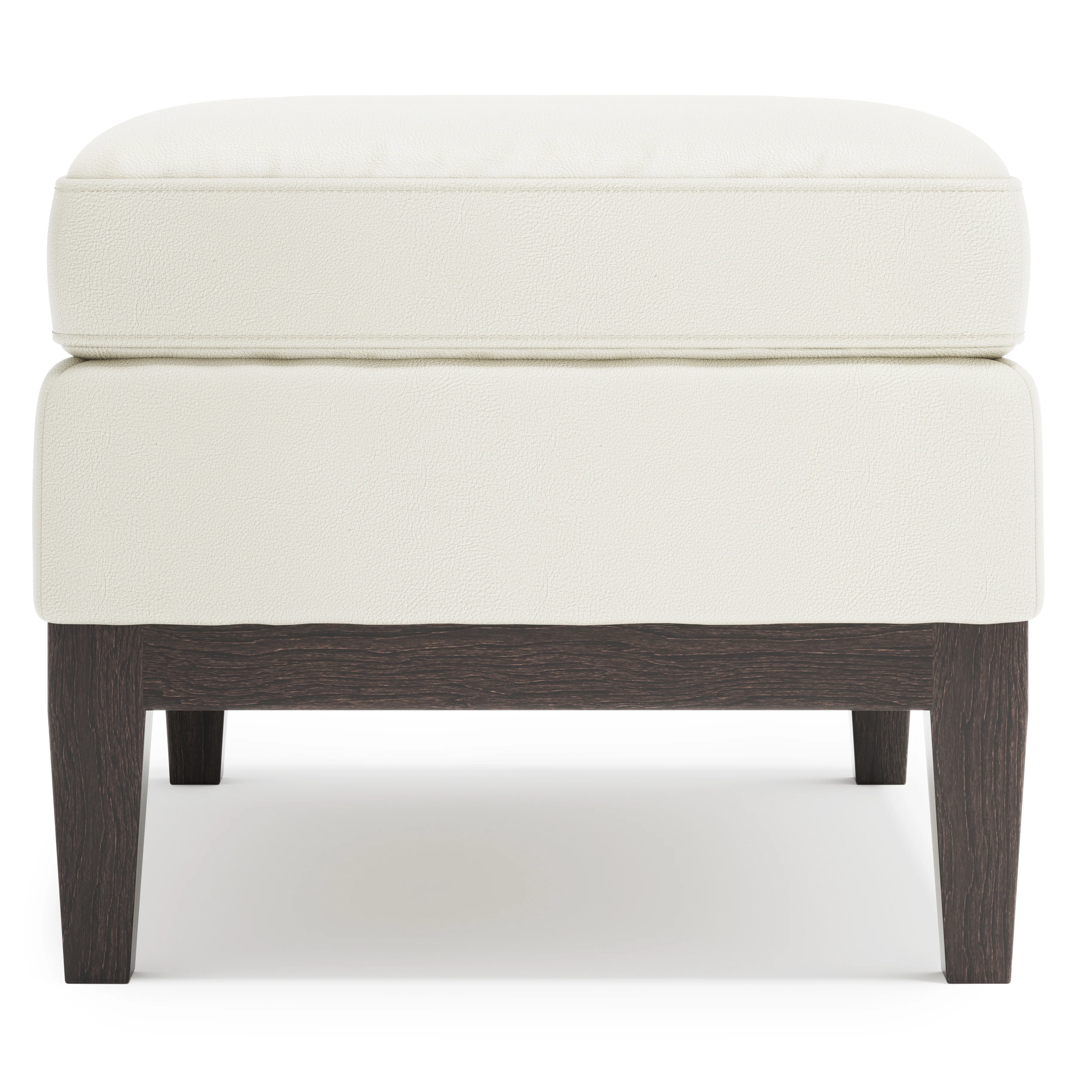 Cumberland Leather Ottoman - Image 3