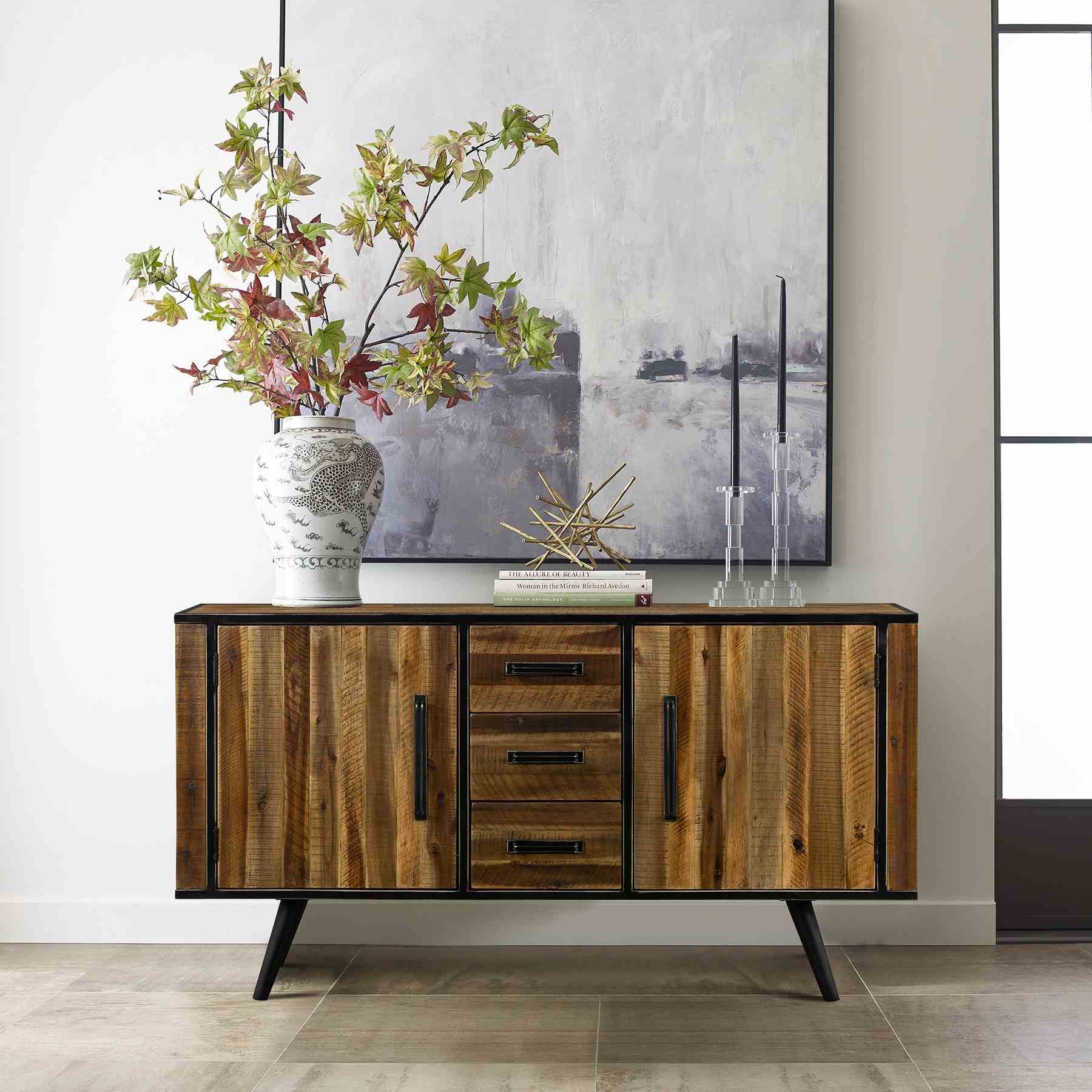 Cusco Acacia Rustic Buffet Cabinet - Image 11